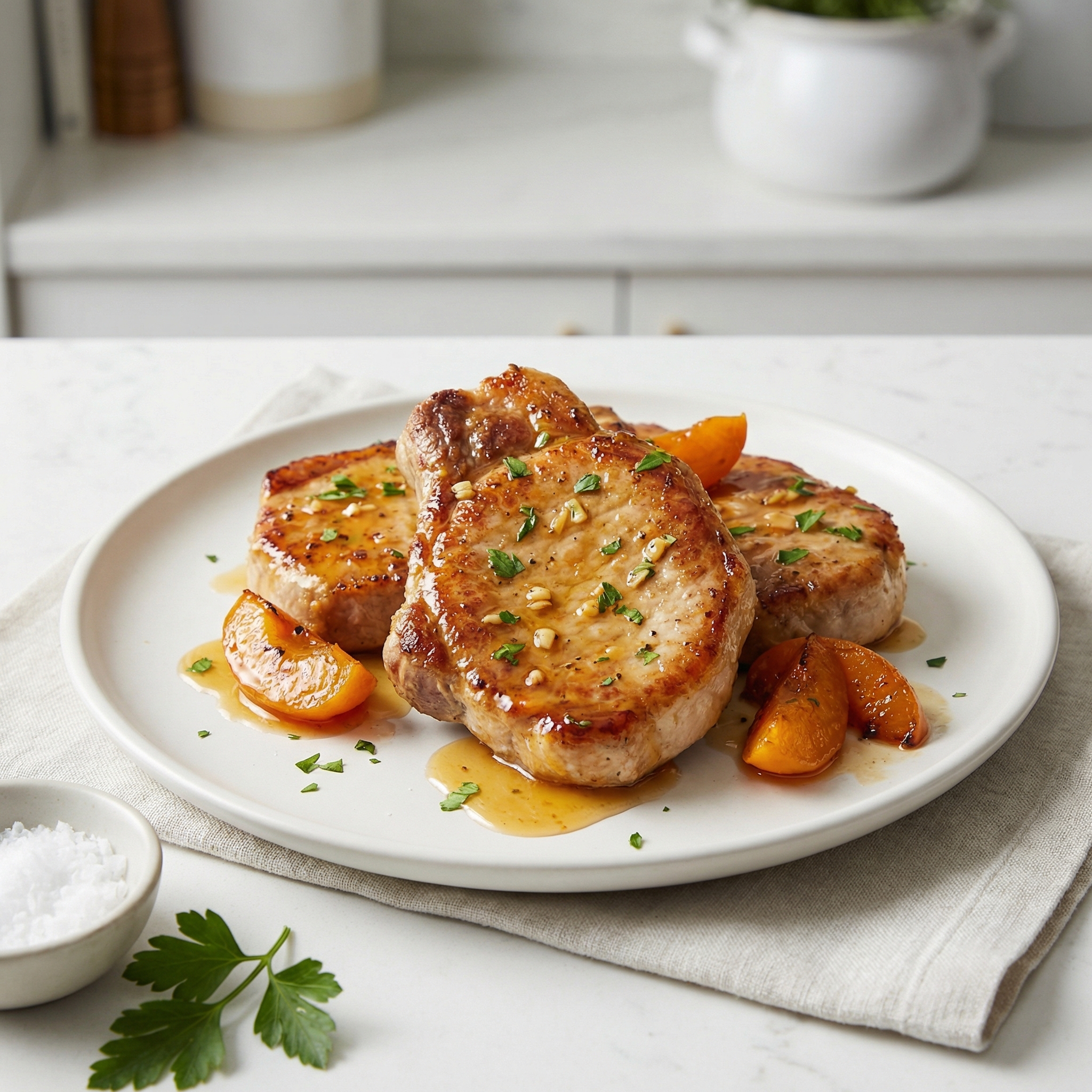Apricot-Honey Glazed Pork Chops
