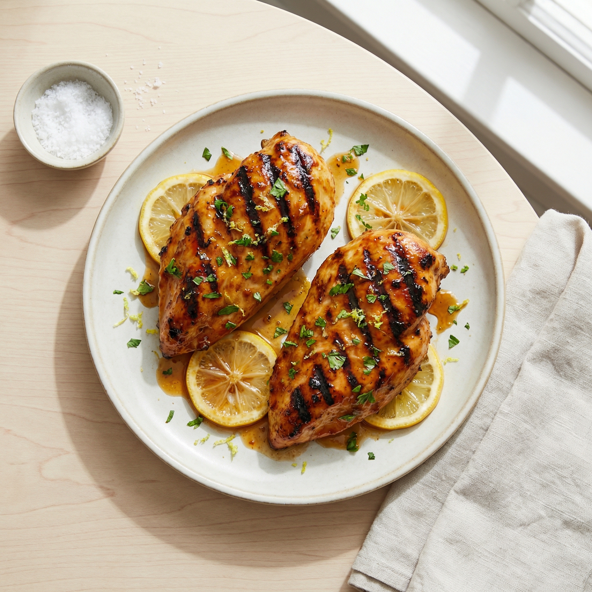 Honey-Lemon Garlic Grilled Chicken