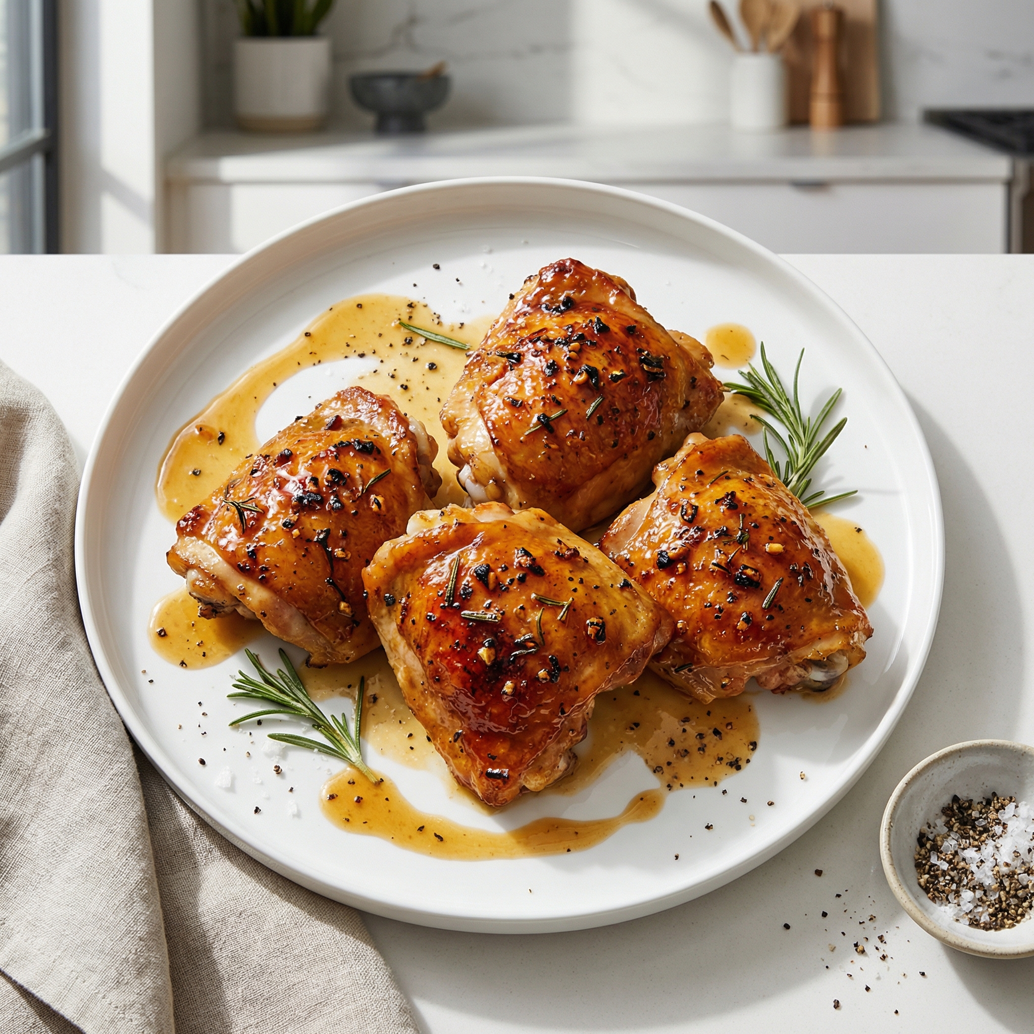 Honey Garlic Chicken with Rosemary
