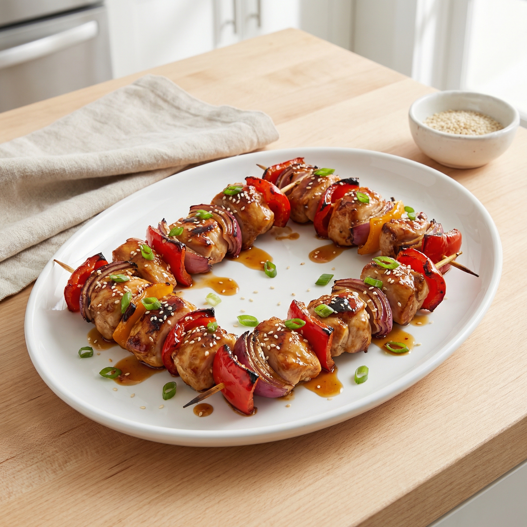 Honey-Soy Chicken Skewers