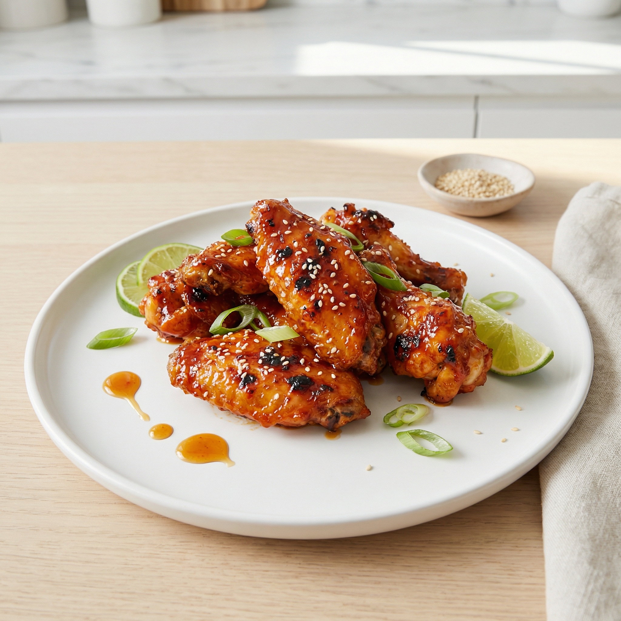 Air-Fried Honey Sriracha Chicken Wings