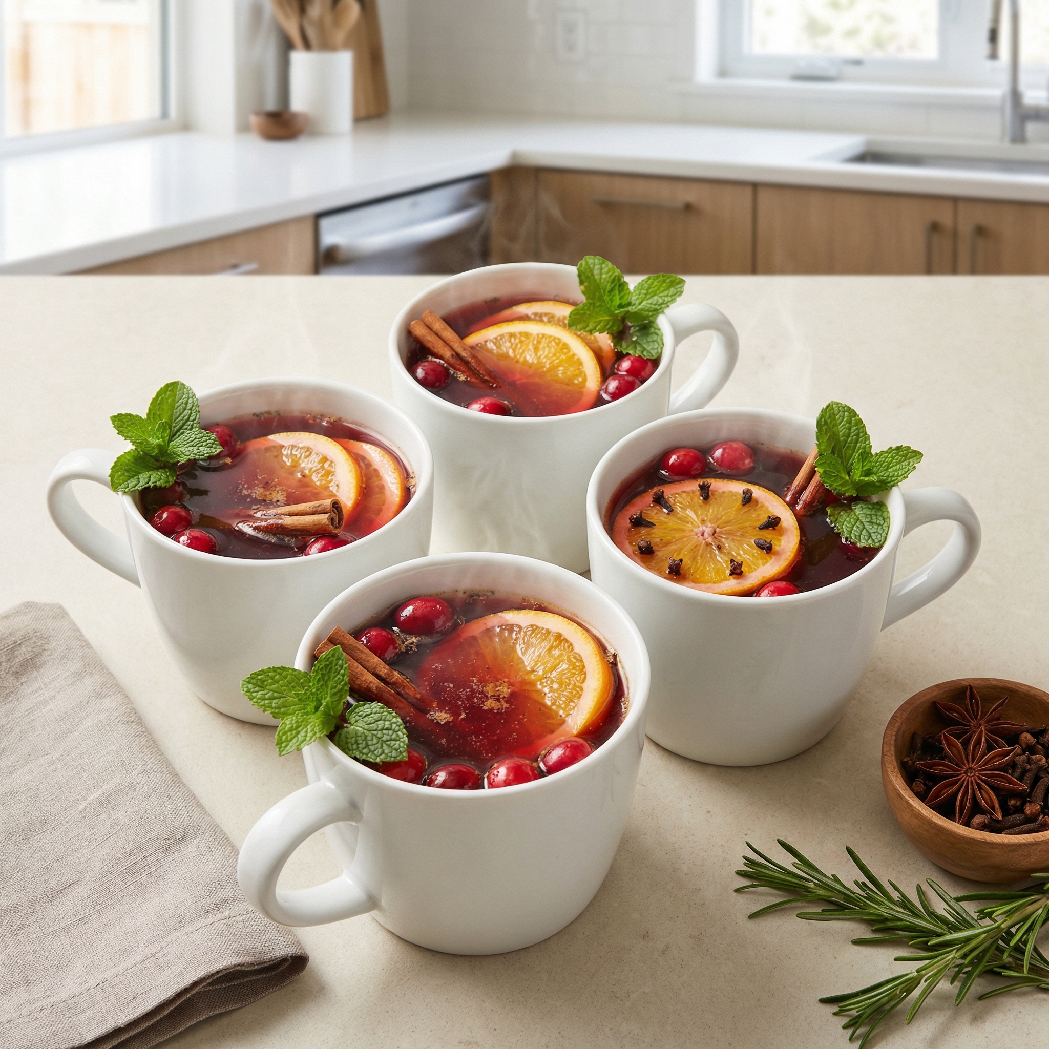 Spiced Cranberry-Apple Wassail Punch
