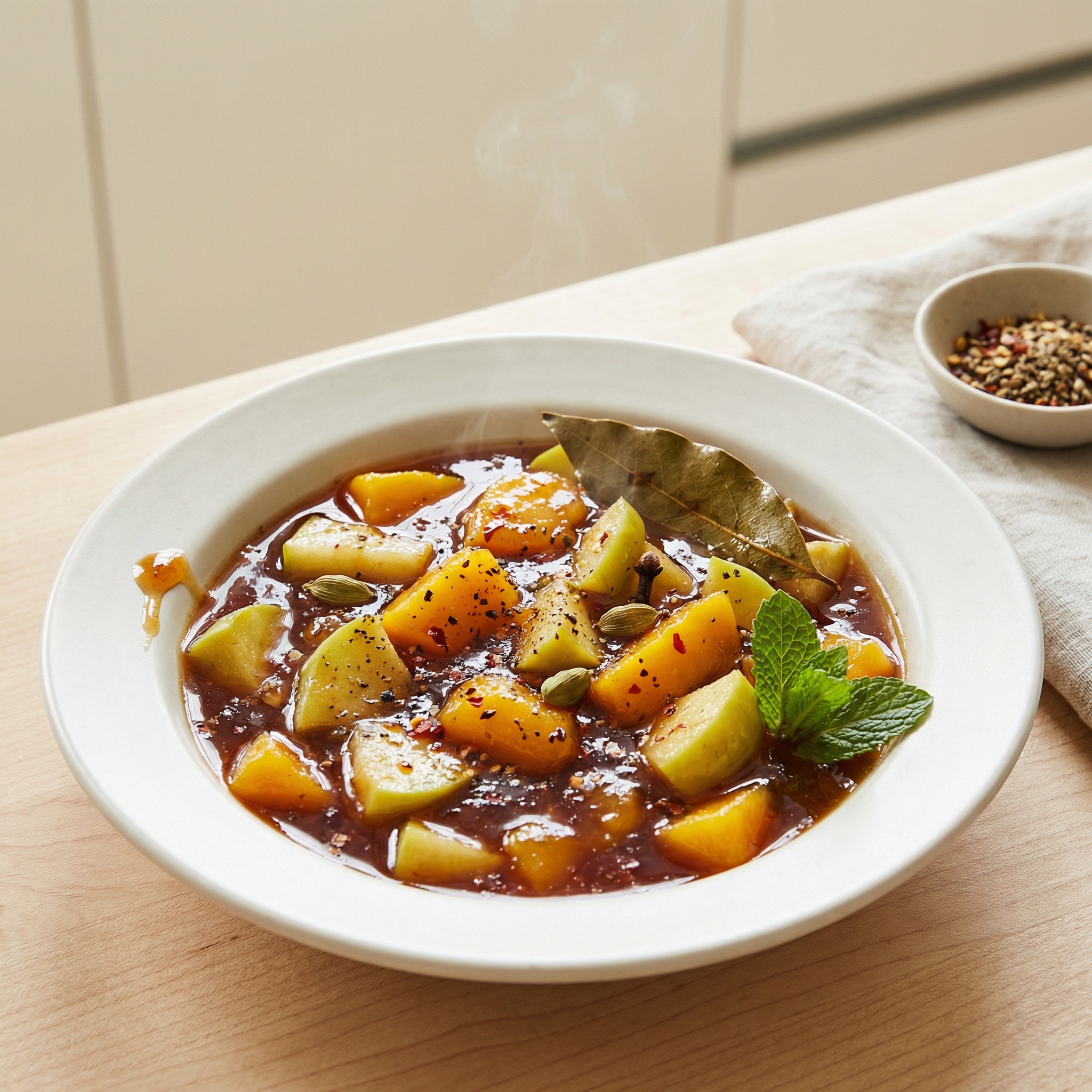 Pressure Cooker Apple–Mango Chutney