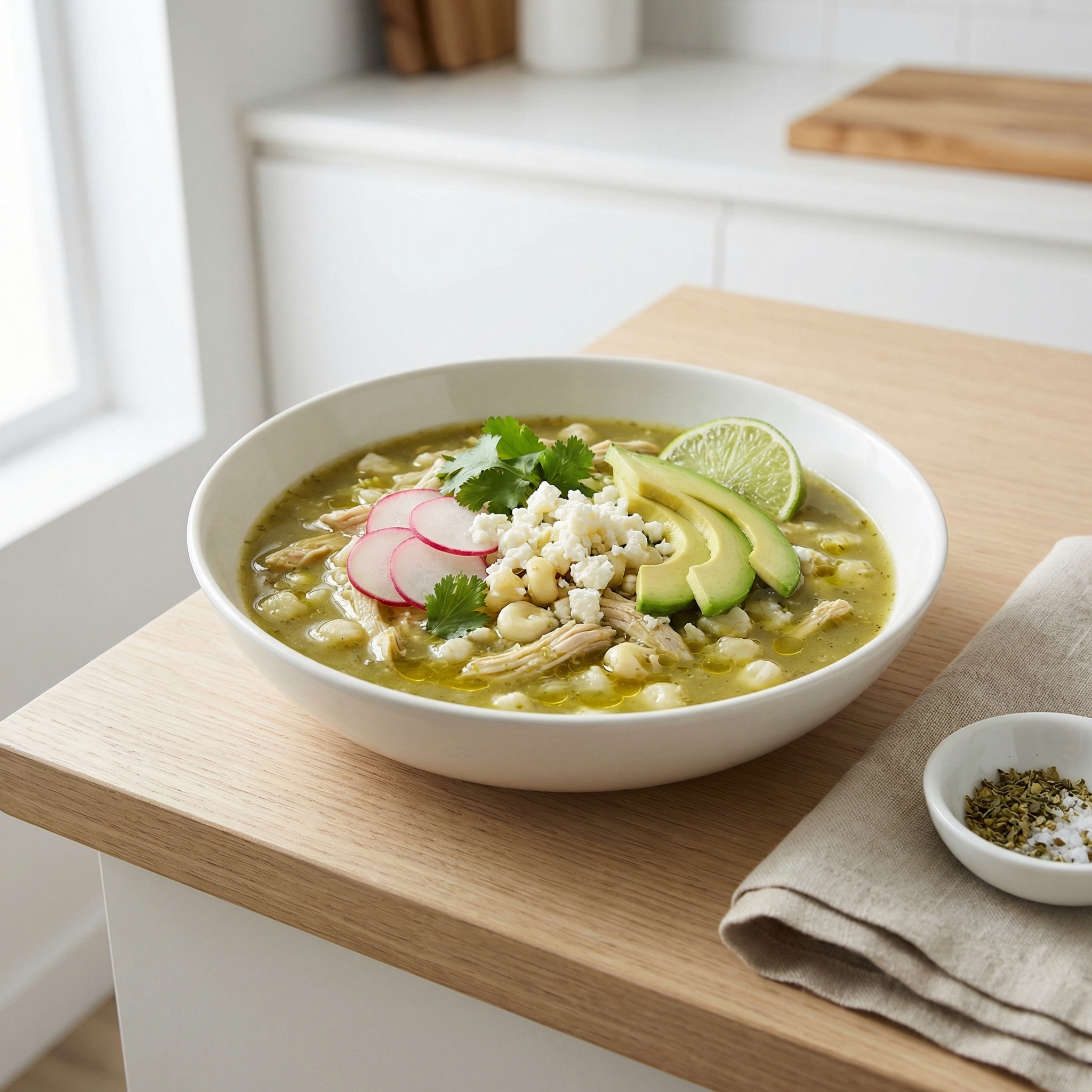 Instant Pot Chicken Posole Verde