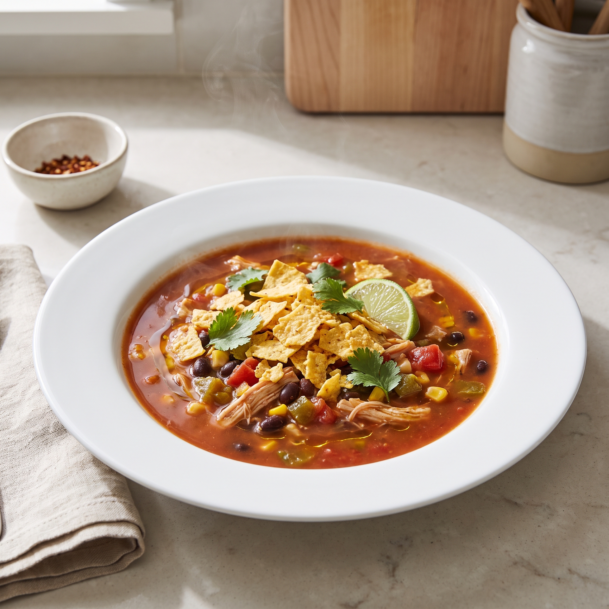 Instant Pot Chicken Tortilla Soup