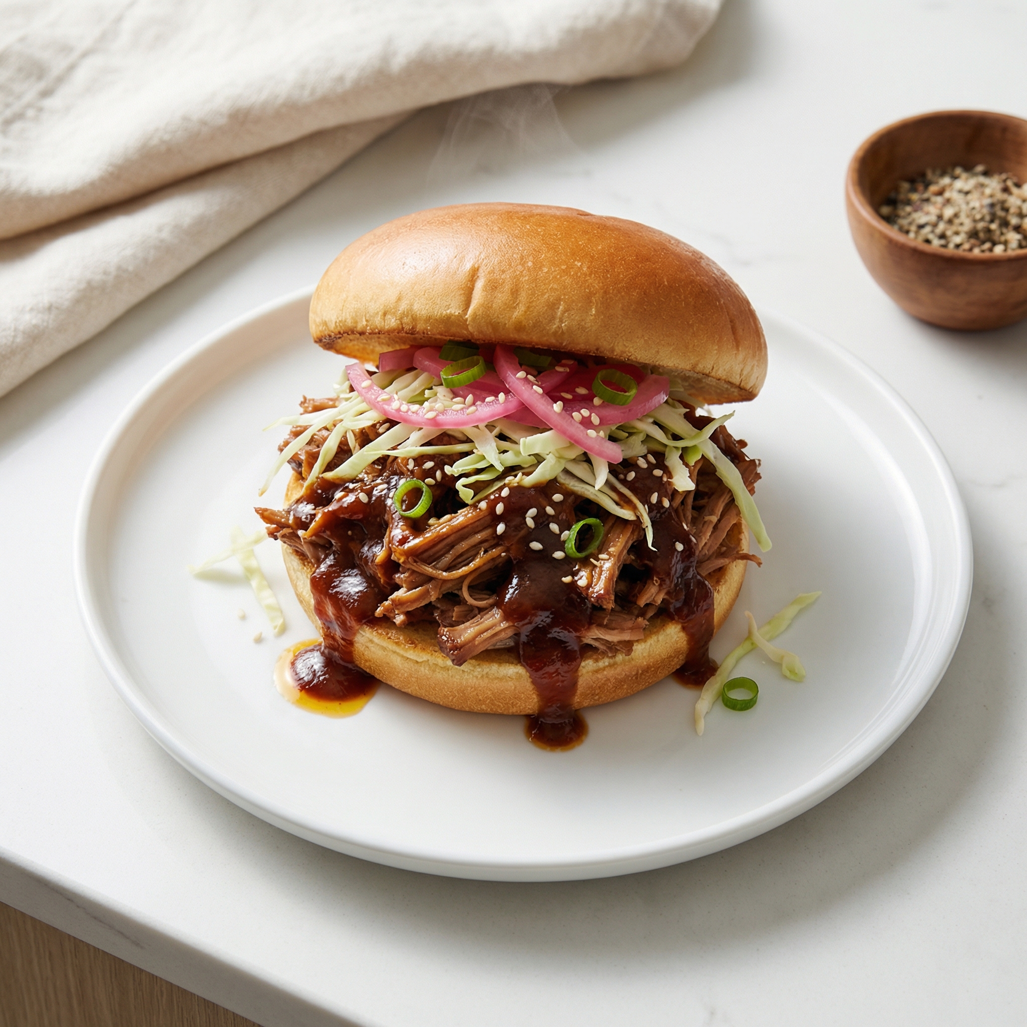 Pressure Cooker Dr Pepper Pulled Pork Sandwiches