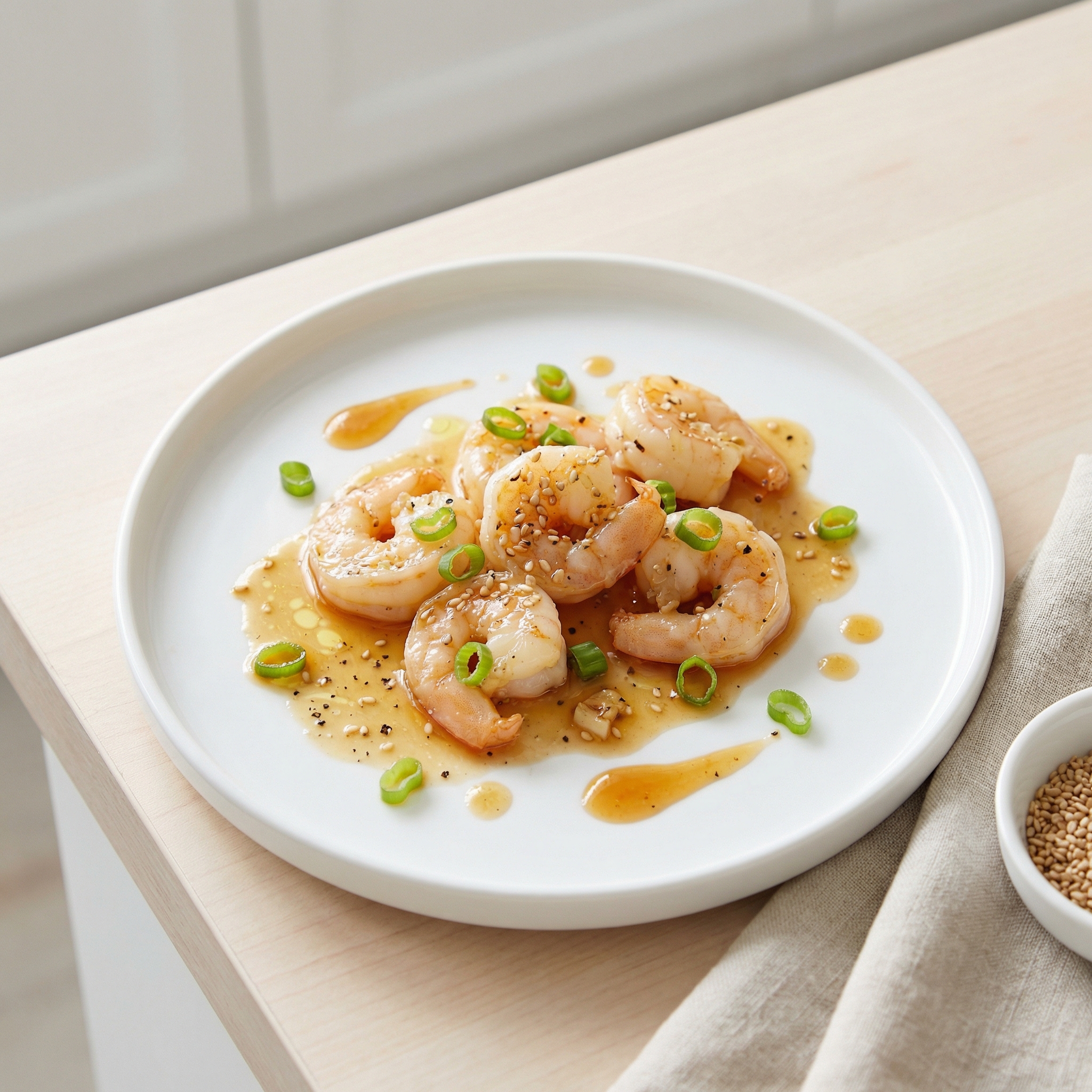 Pressure Cooker Asian-Inspired Shrimp Scampi