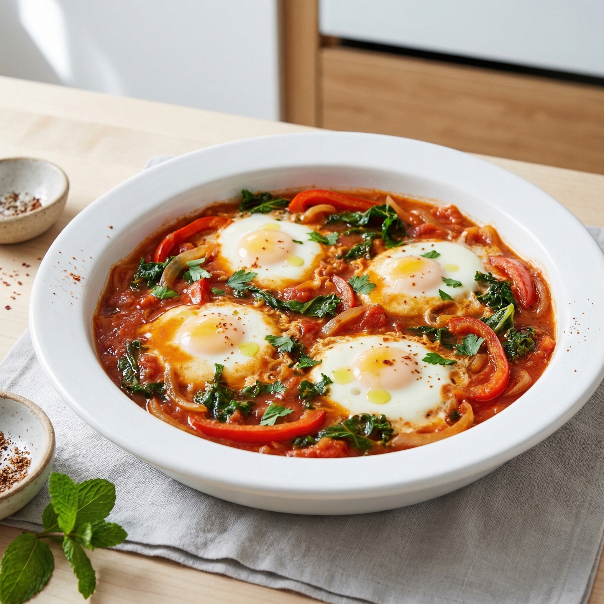 Instant Pot Paleo and Keto Egg Shakshuka with Kale