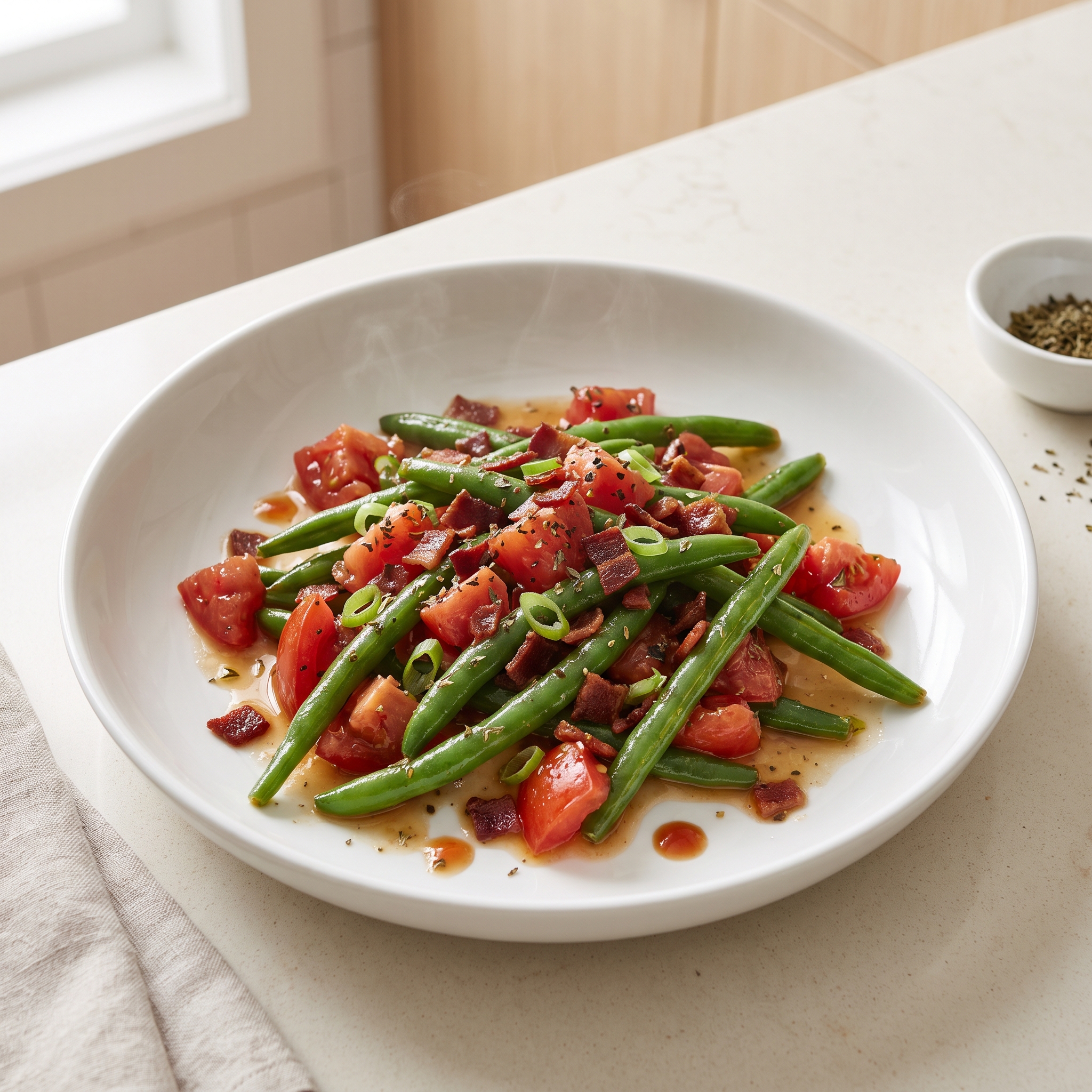 Italian-Style Sweet Green Beans with Bacon