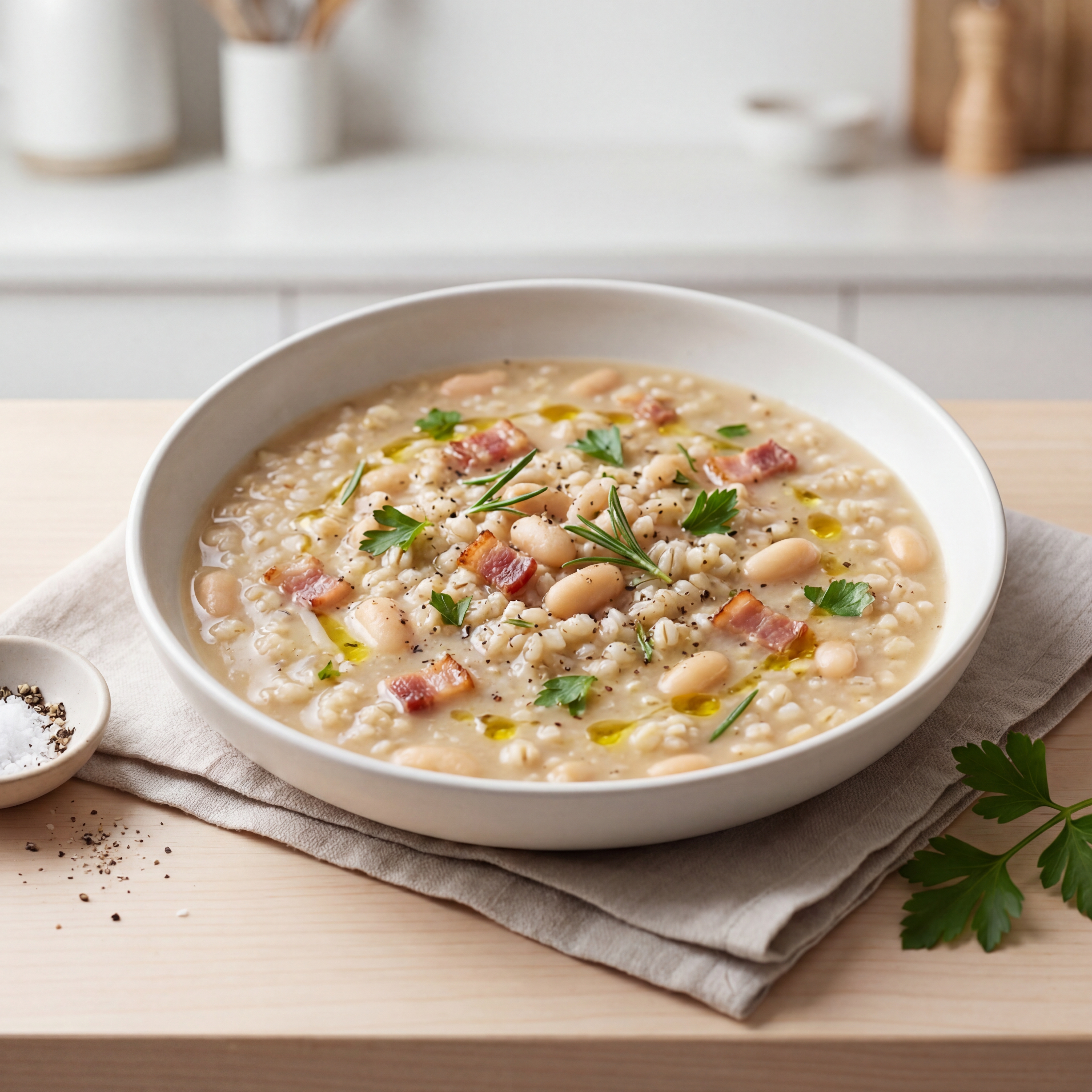 Zuppa di Orzo e Fagioli (Bean and Barley Soup)