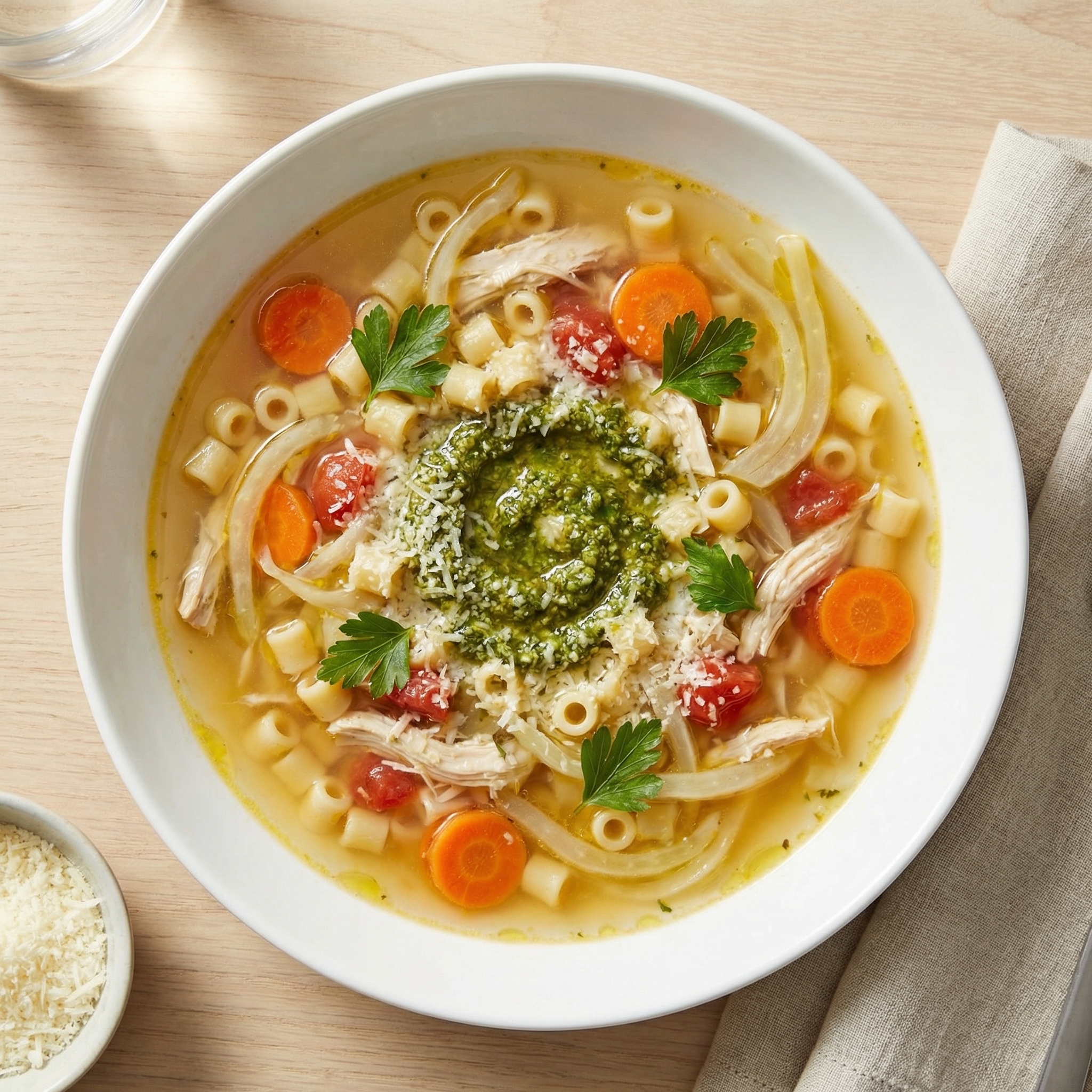 Tuscan-Inspired Chicken Noodle Soup