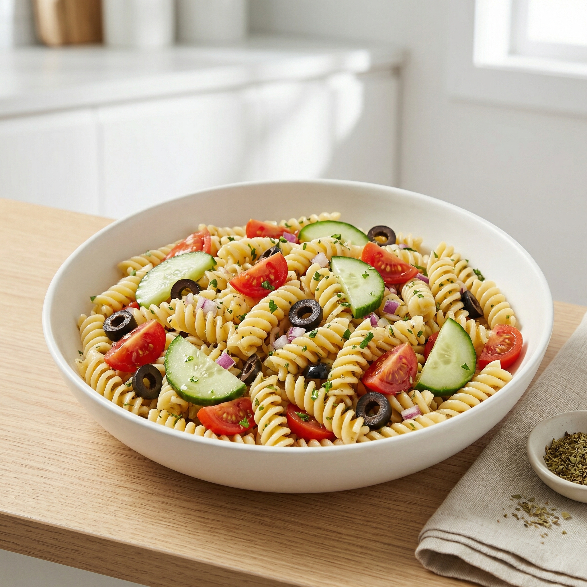 Chilled Rotini Pasta Salad