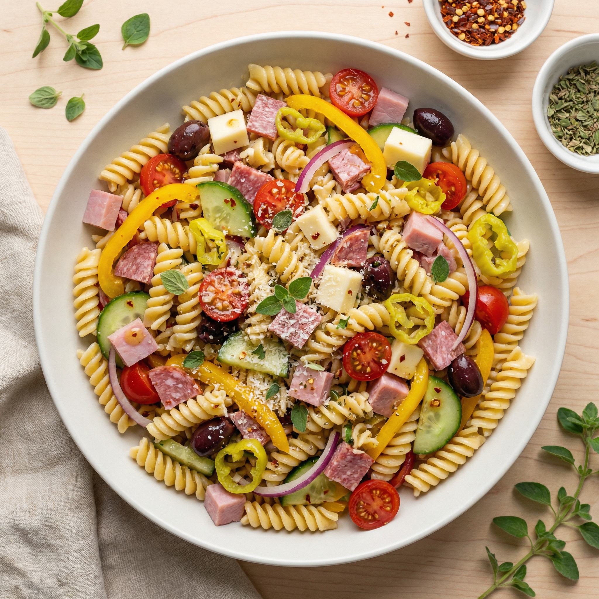 Italian Deli Grinder Pasta Salad