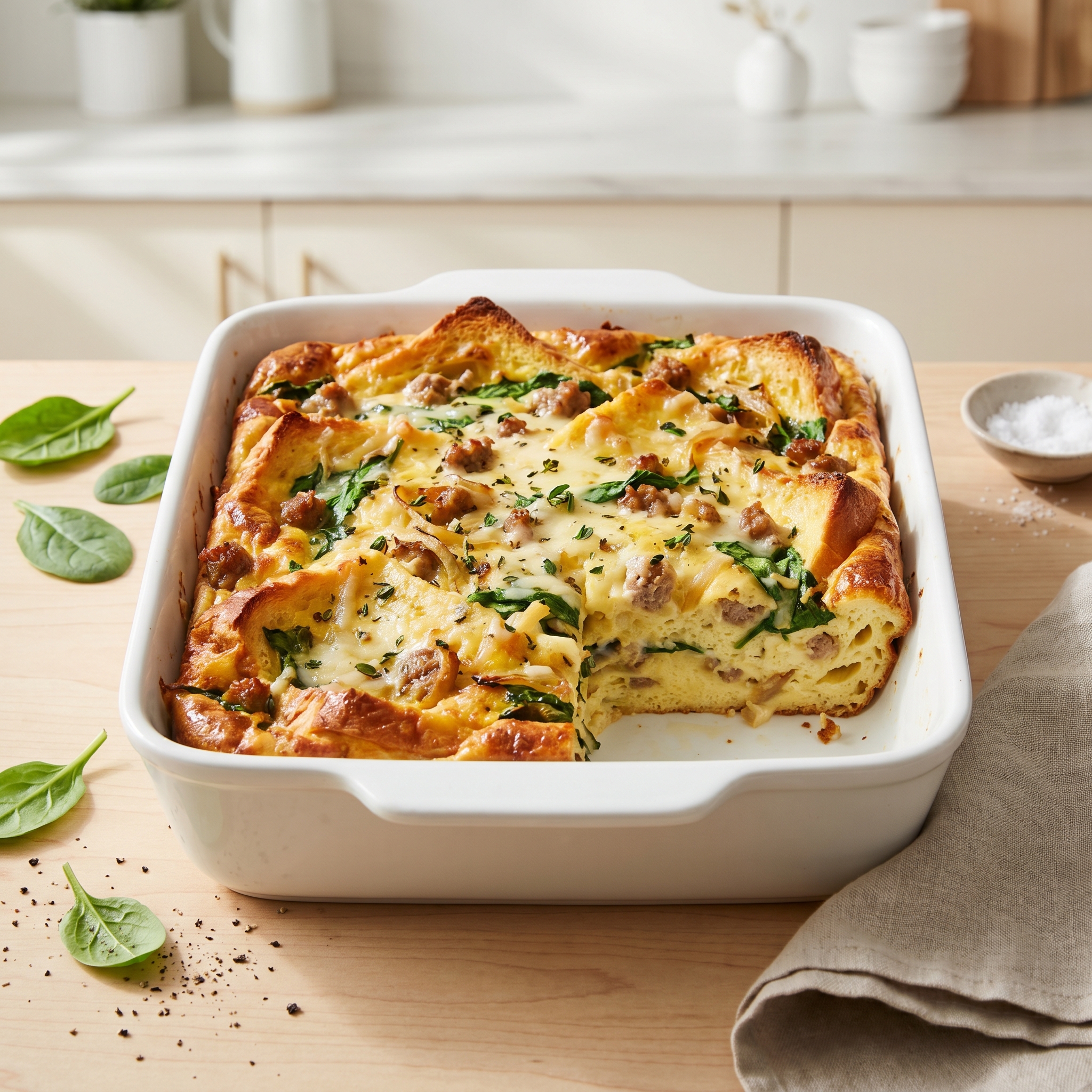 Italian Morning Strata Casserole