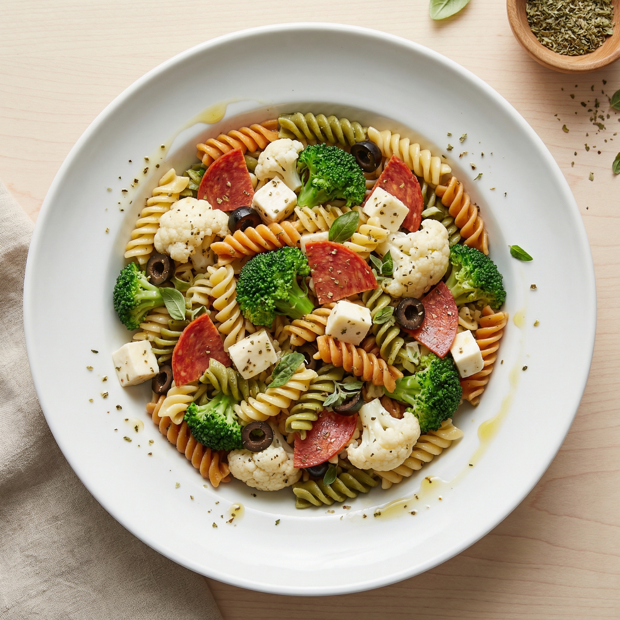 Hearty Tri-Color Pasta Salad