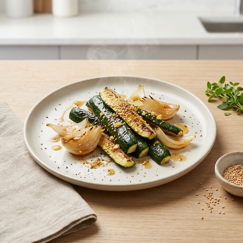 Japanese Steakhouse-Style Zucchini