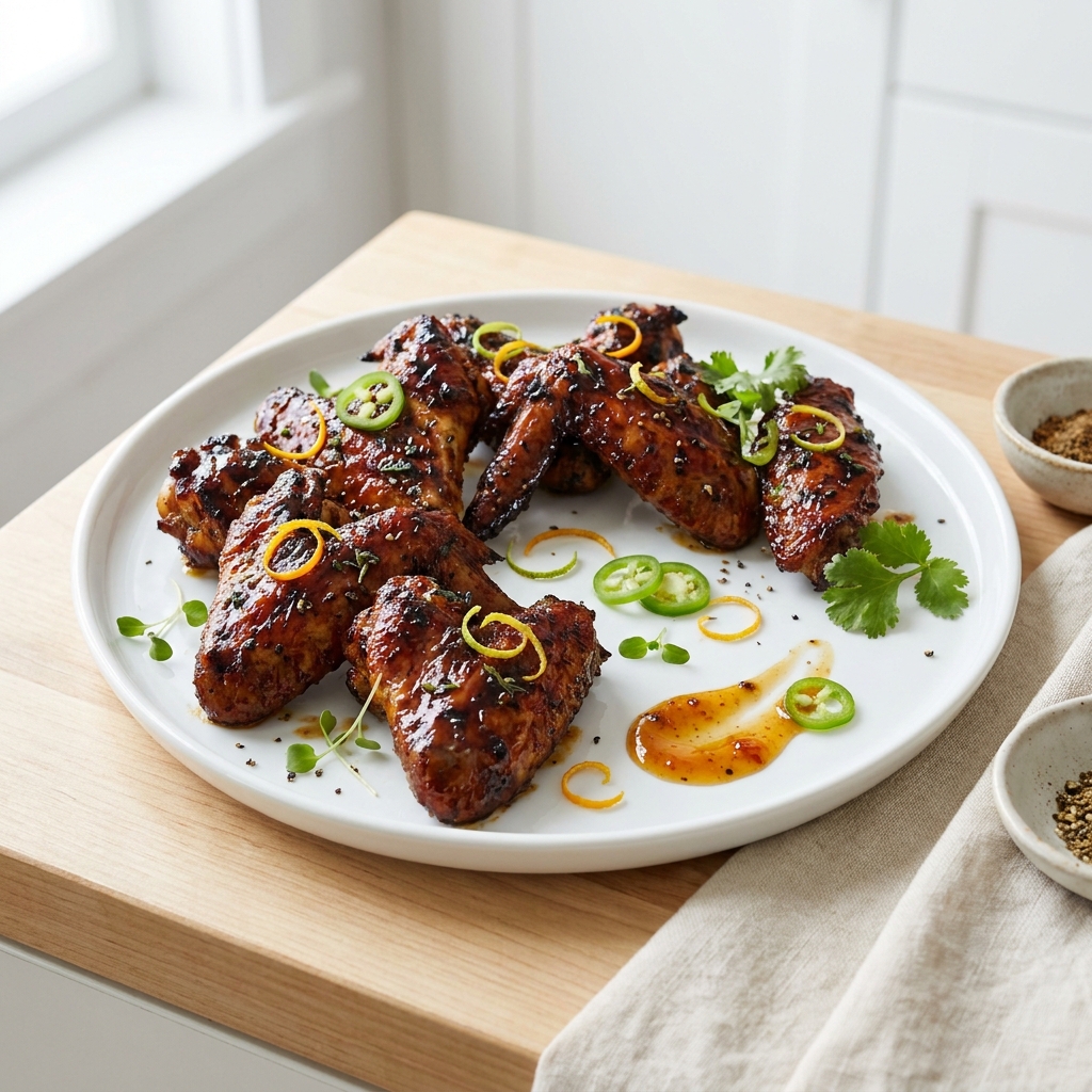 Jerk Grilled Chicken Wings