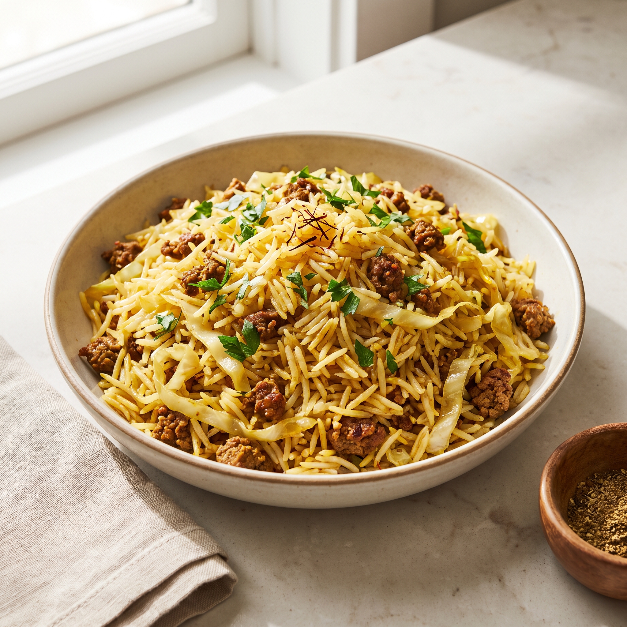 Kalam Polo (Persian Cabbage and Rice)