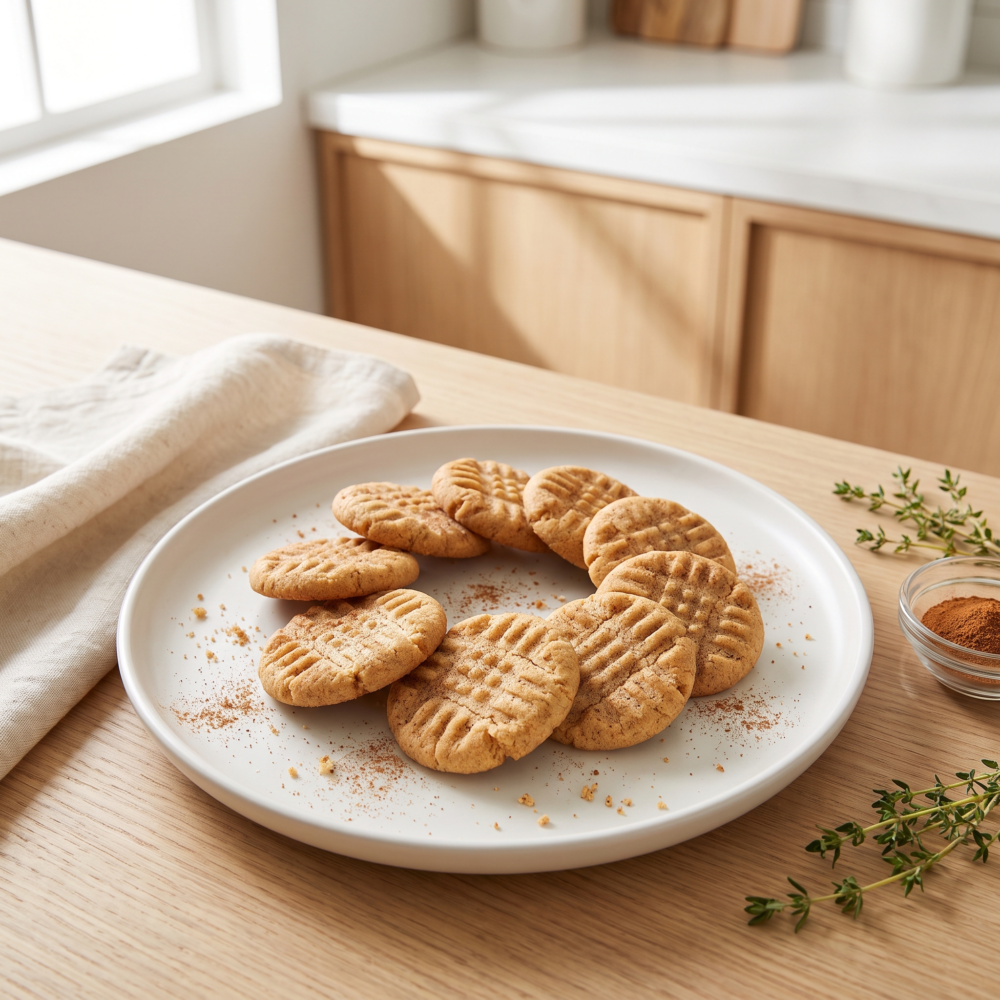 Keto Almond Cinnamon Butter Cookies