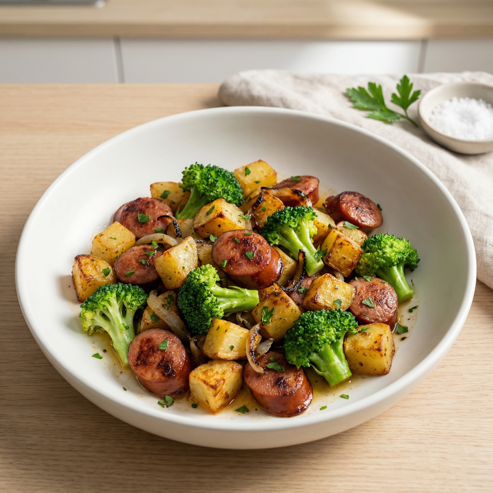 Weeknight Kielbasa Skillet Supper