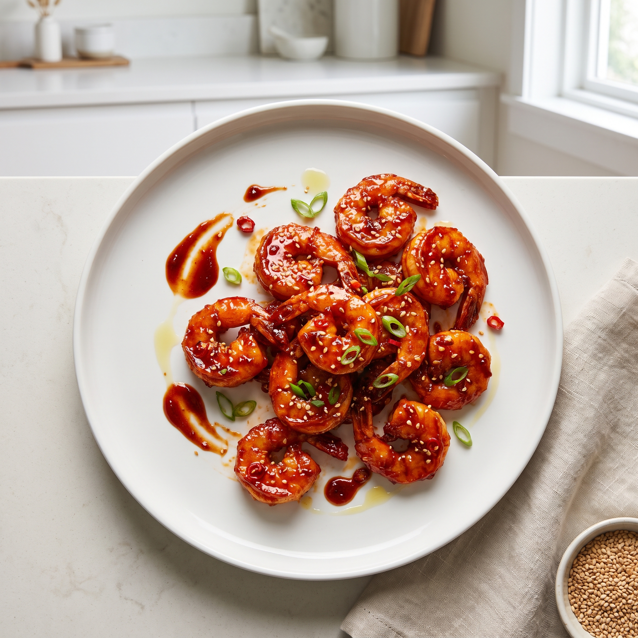 Korean-Style Sweet Heat Shrimp