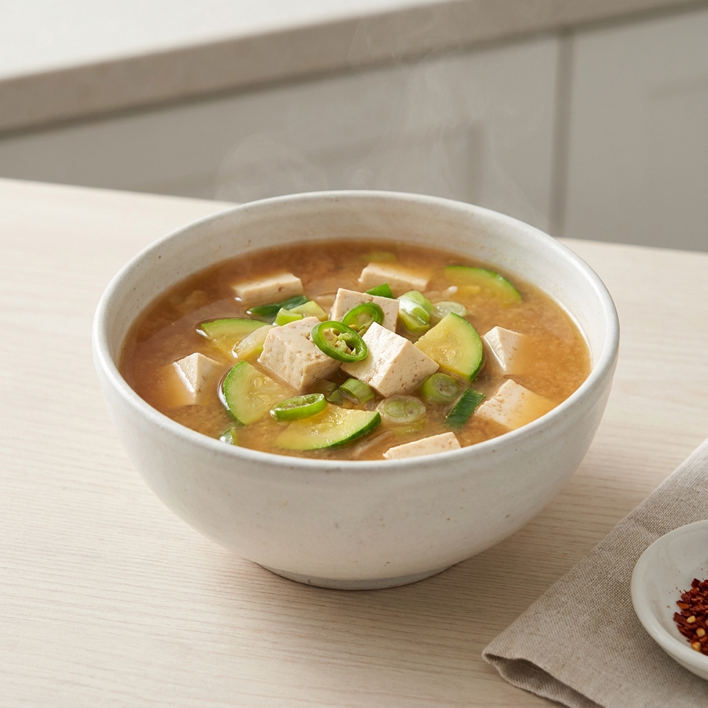 Korean Doenjang-Jjigae (Soybean Paste Soup)