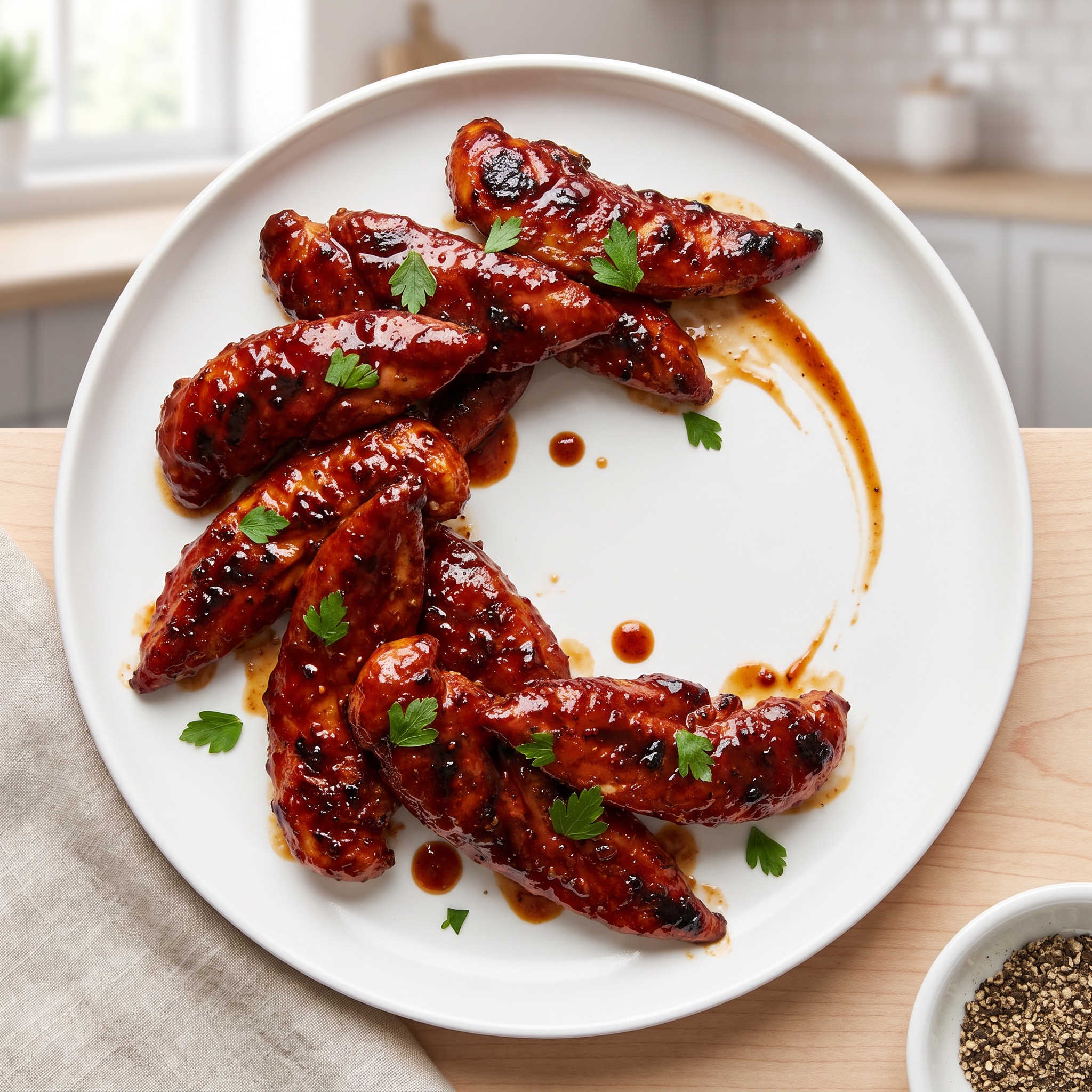 Last-Minute BBQ Chicken Strips