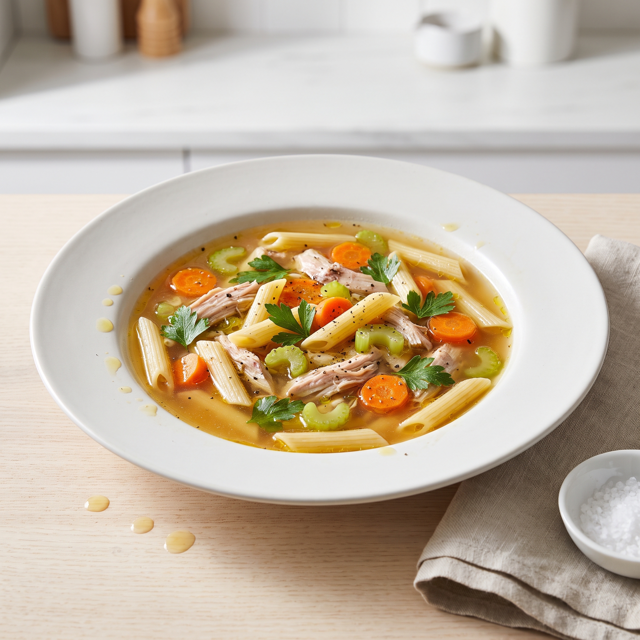 Leftover Turkey Soup (Slow Cooker)