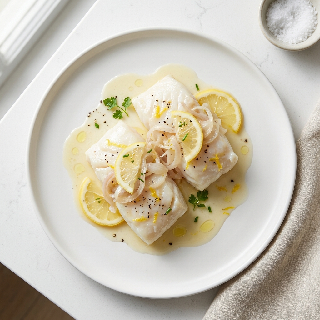 Lemon-Butter Sous Vide Cod Loins