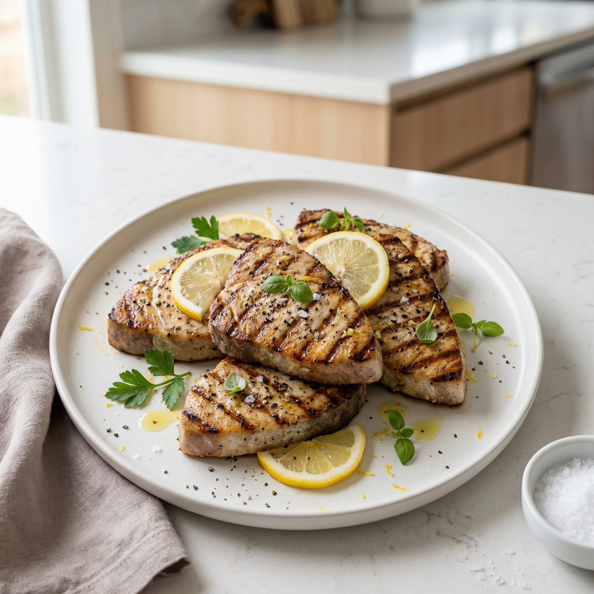 Milk-Soaked Grilled Gulf Shark Steaks