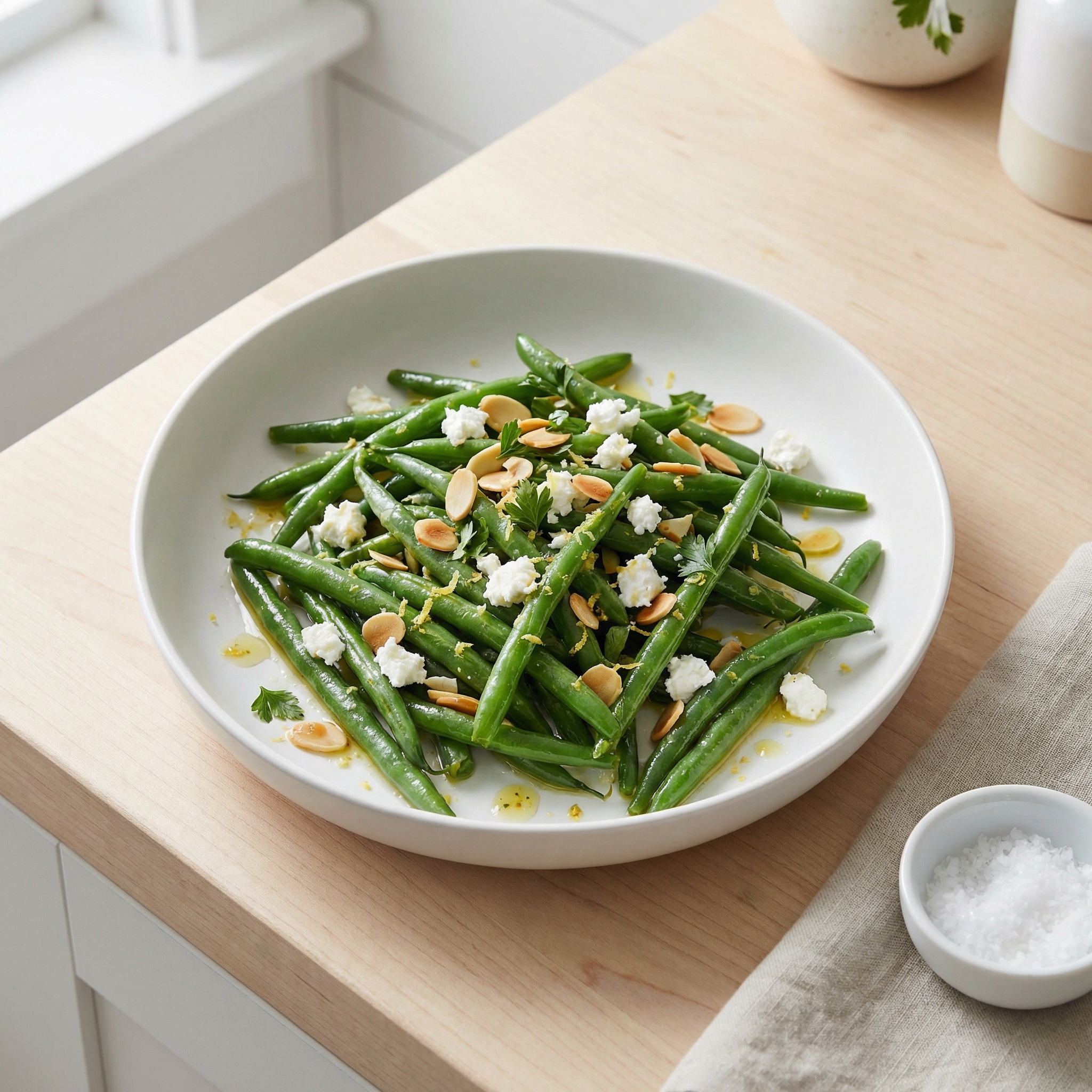 Chilled Green Bean Salad with Lemon Dijon Vinaigrette