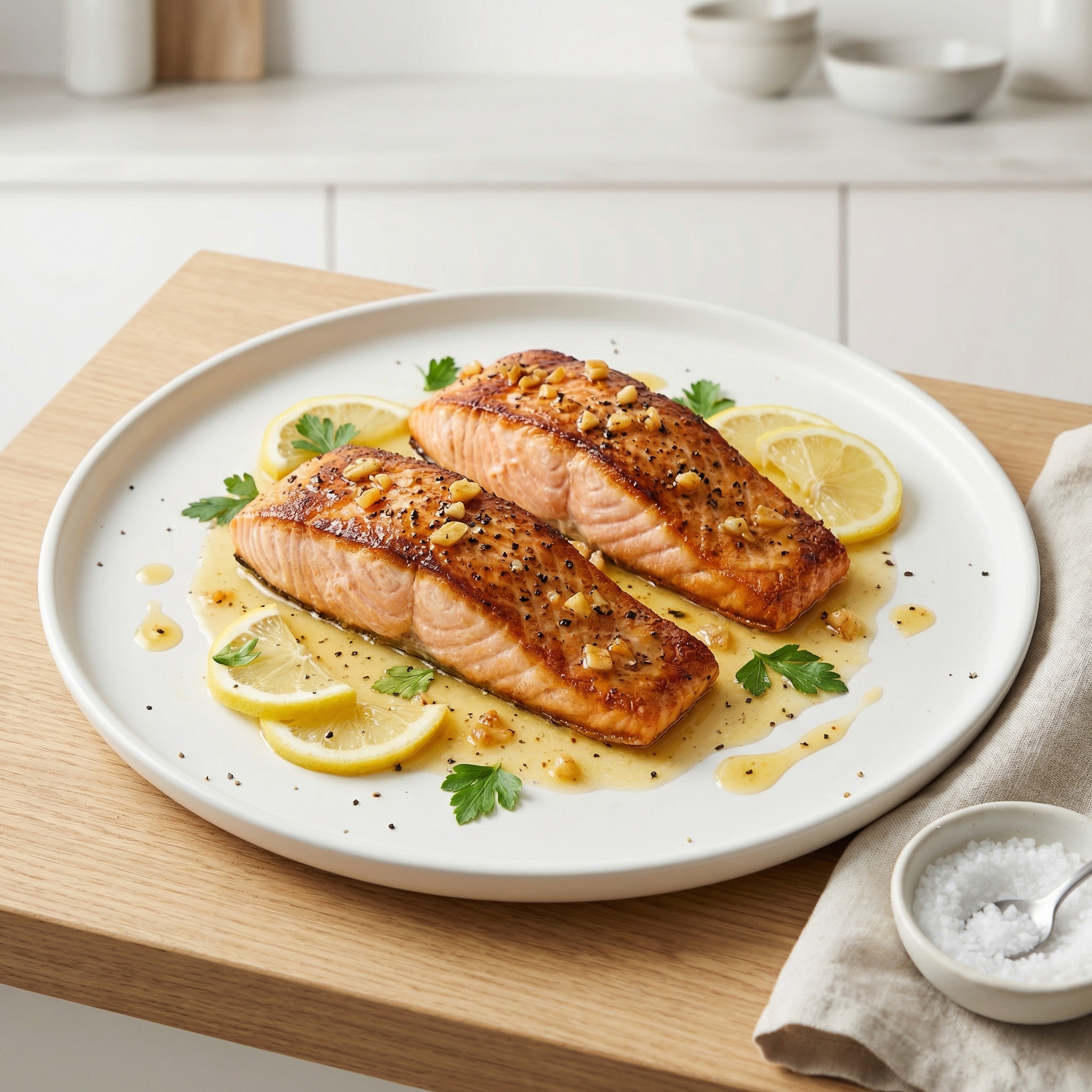 Garlic-Lemon Butter Salmon