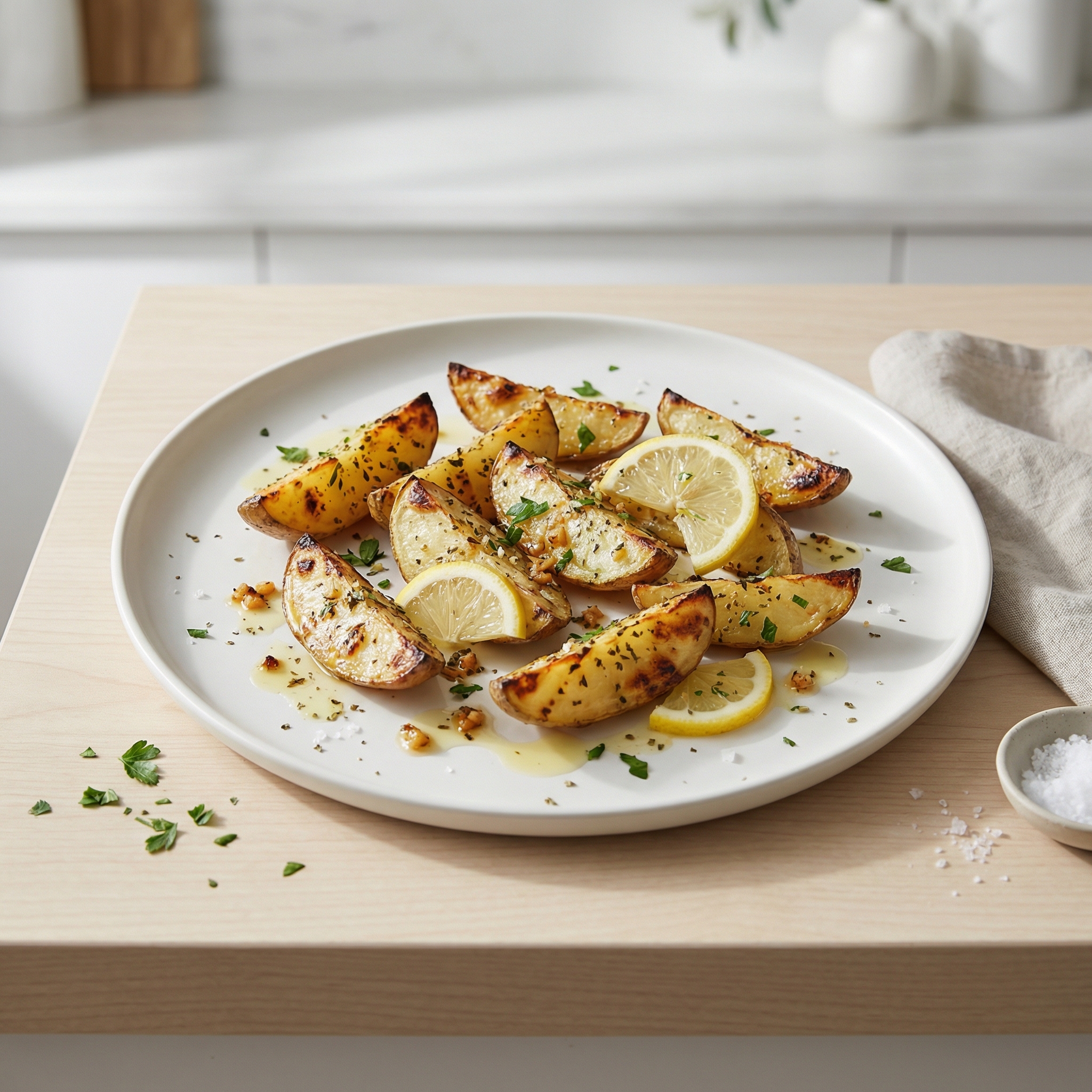 Lemon-Garlic Greek Grilled Potatoes