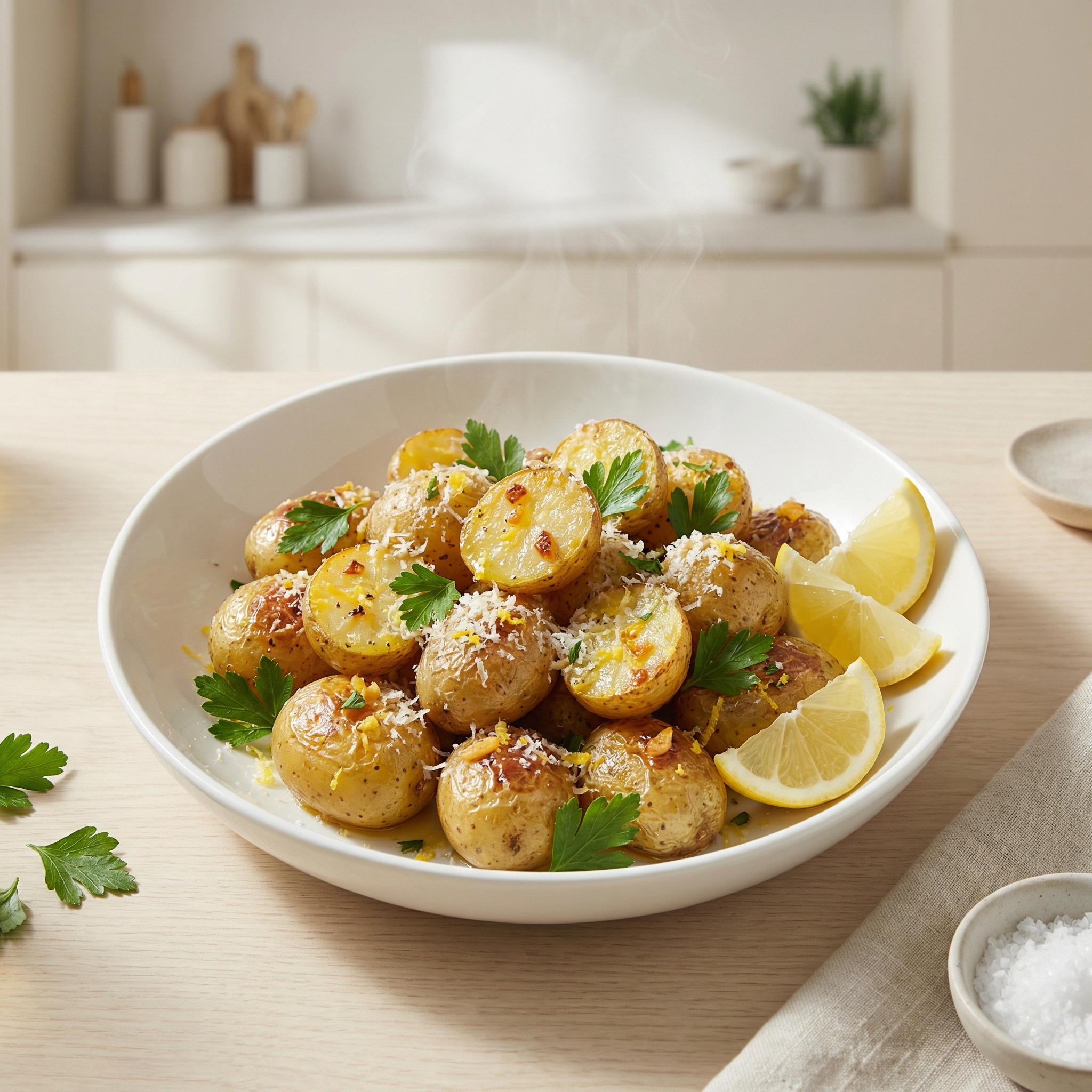 Garlic-Lemon Parmesan New Potatoes