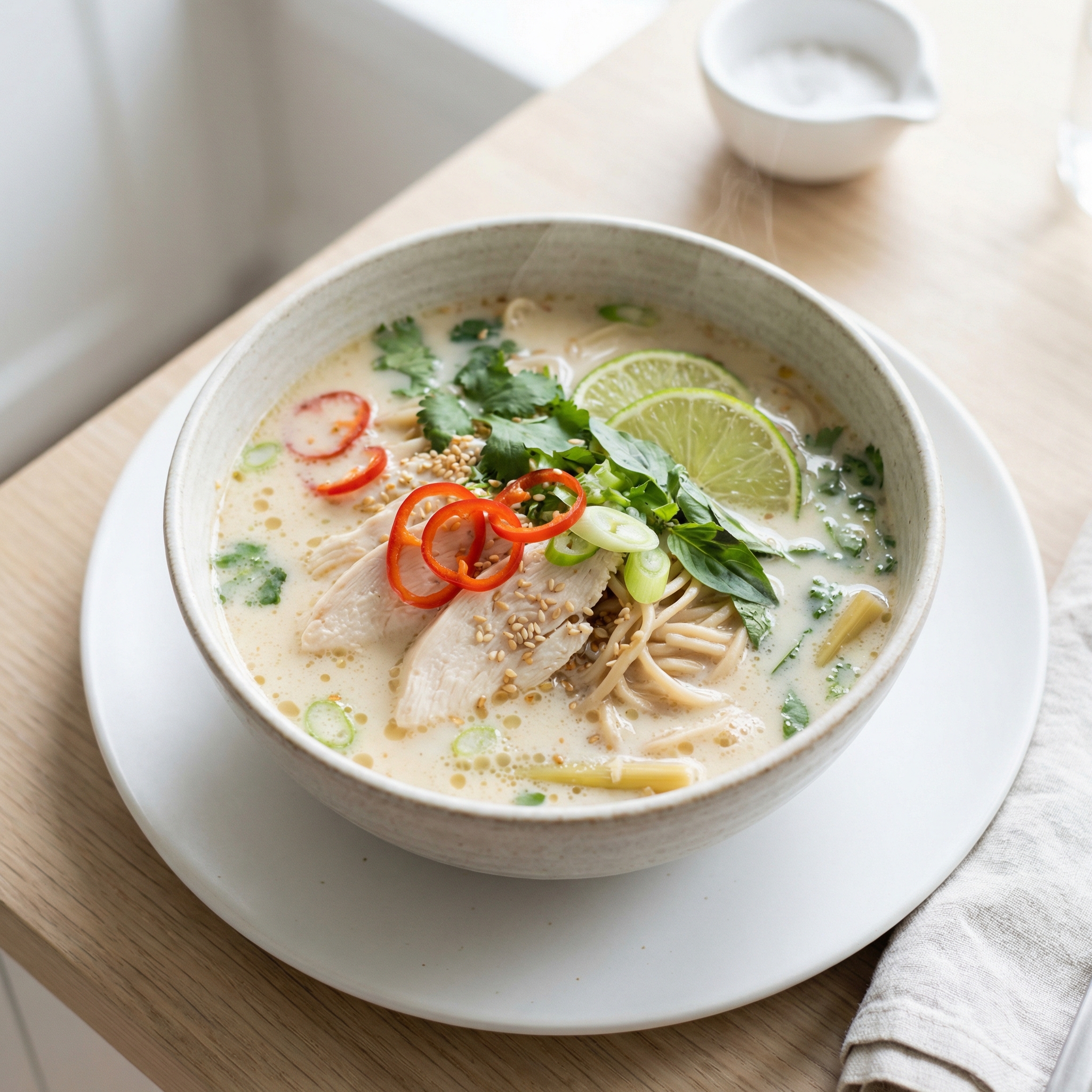 Chicken in Lemongrass Coconut Broth