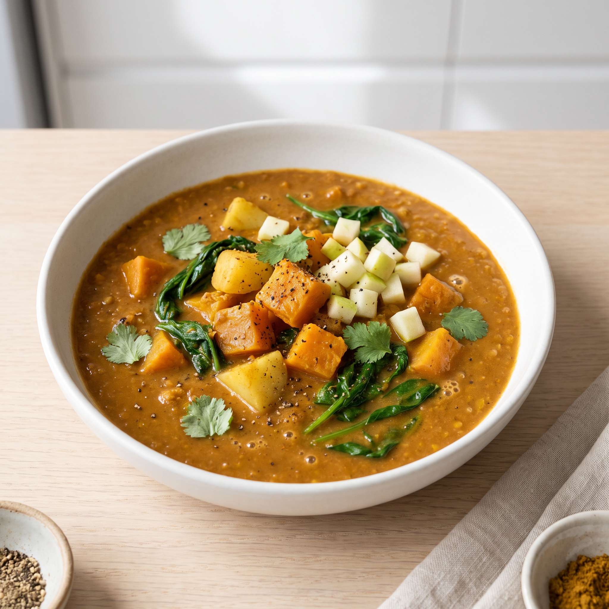 Lentil-Pumpkin Curry with Apples