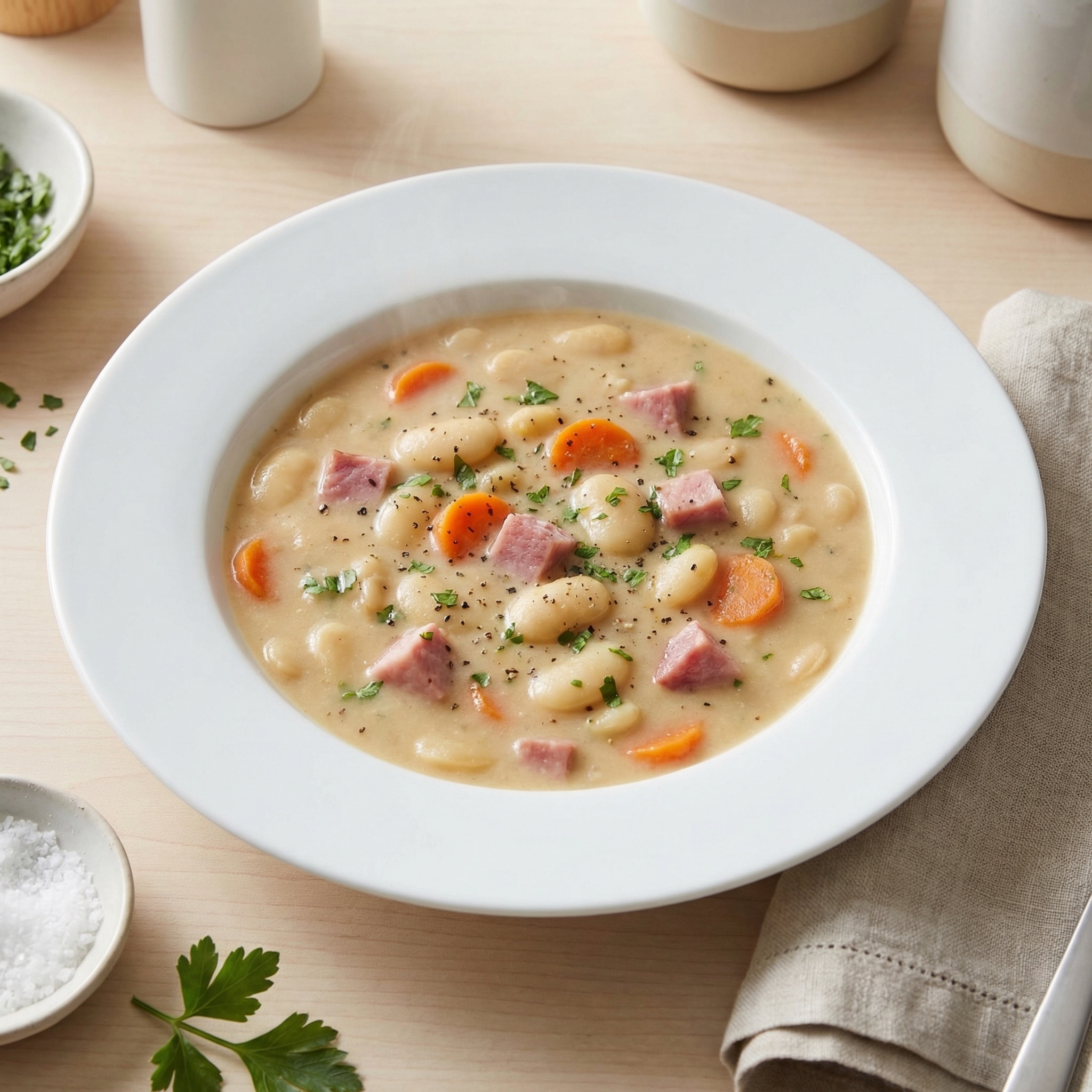 Dad's Ham Bone Lima Bean Soup