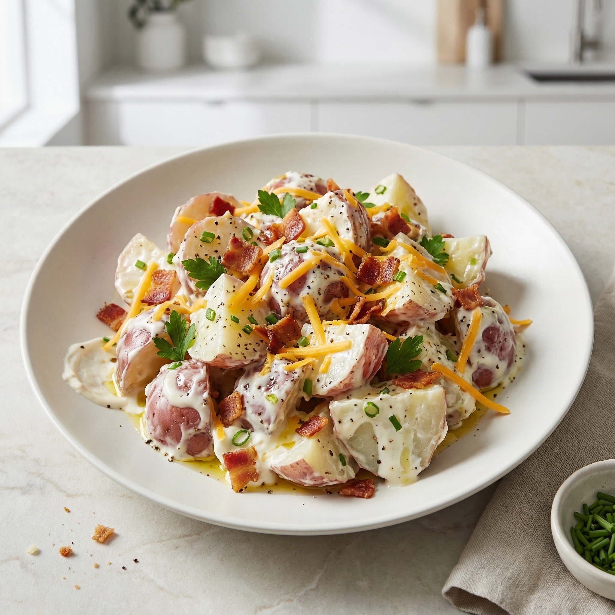 Simple Oven-Baked Potato Salad