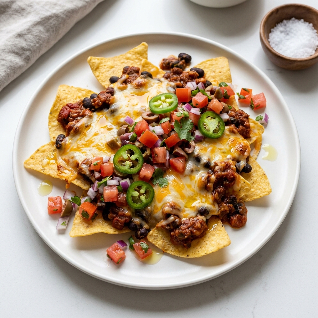 Loaded Chili Cheese Nachos