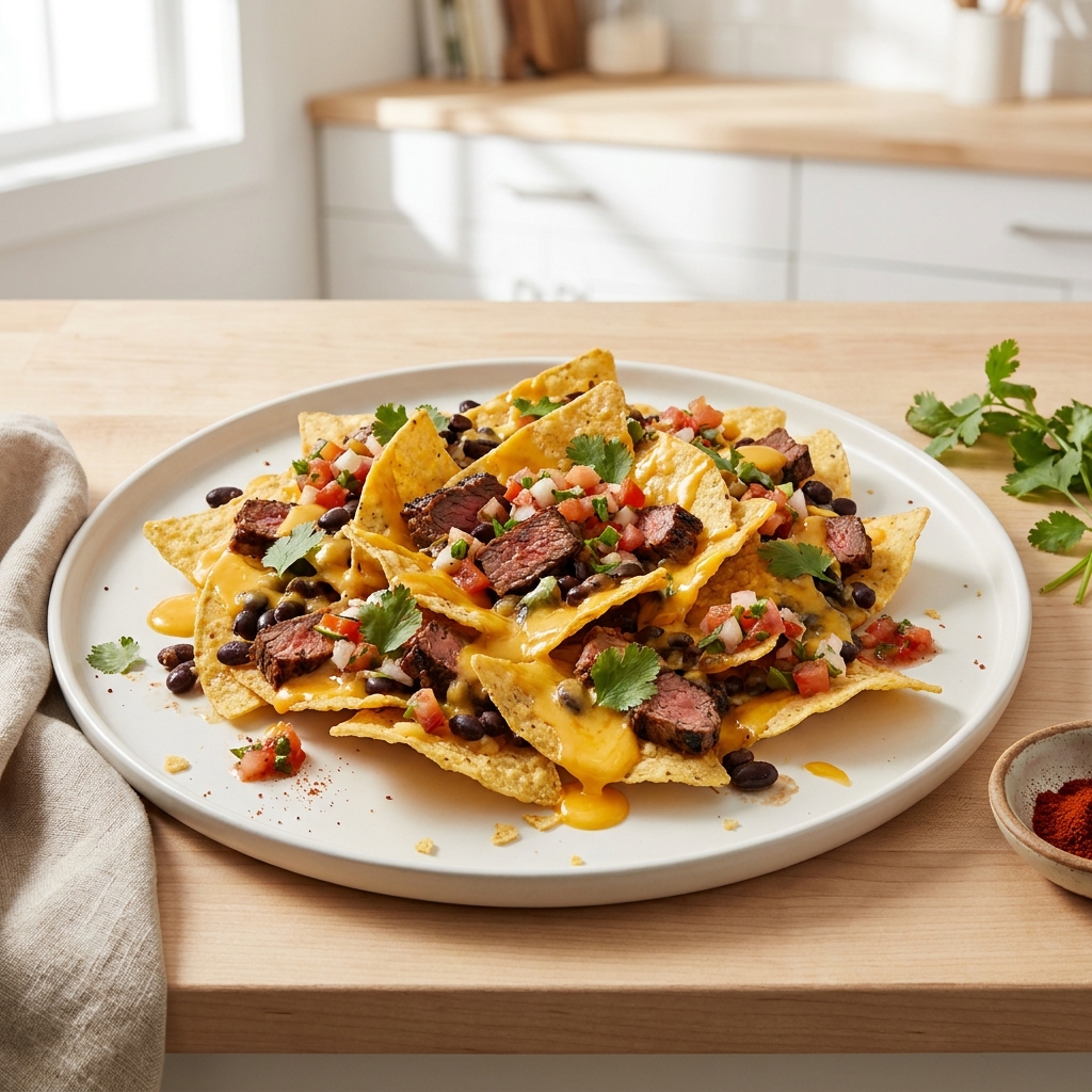 Loaded Steak Nachos