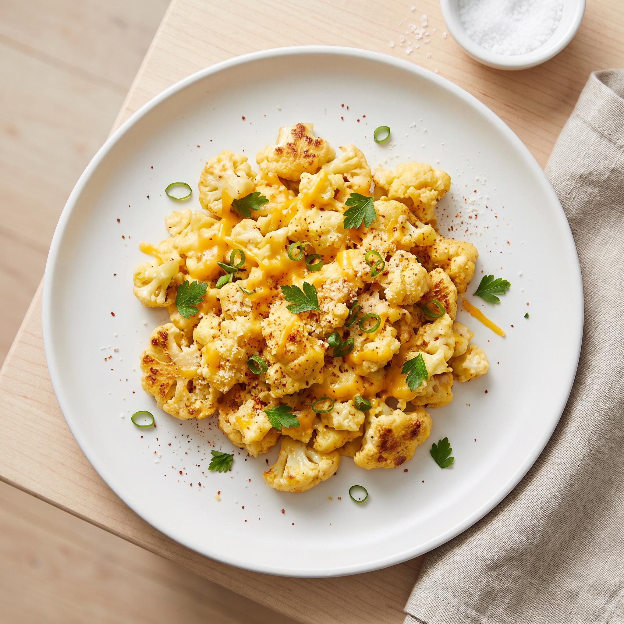 Low-Carb Cauliflower Scramble