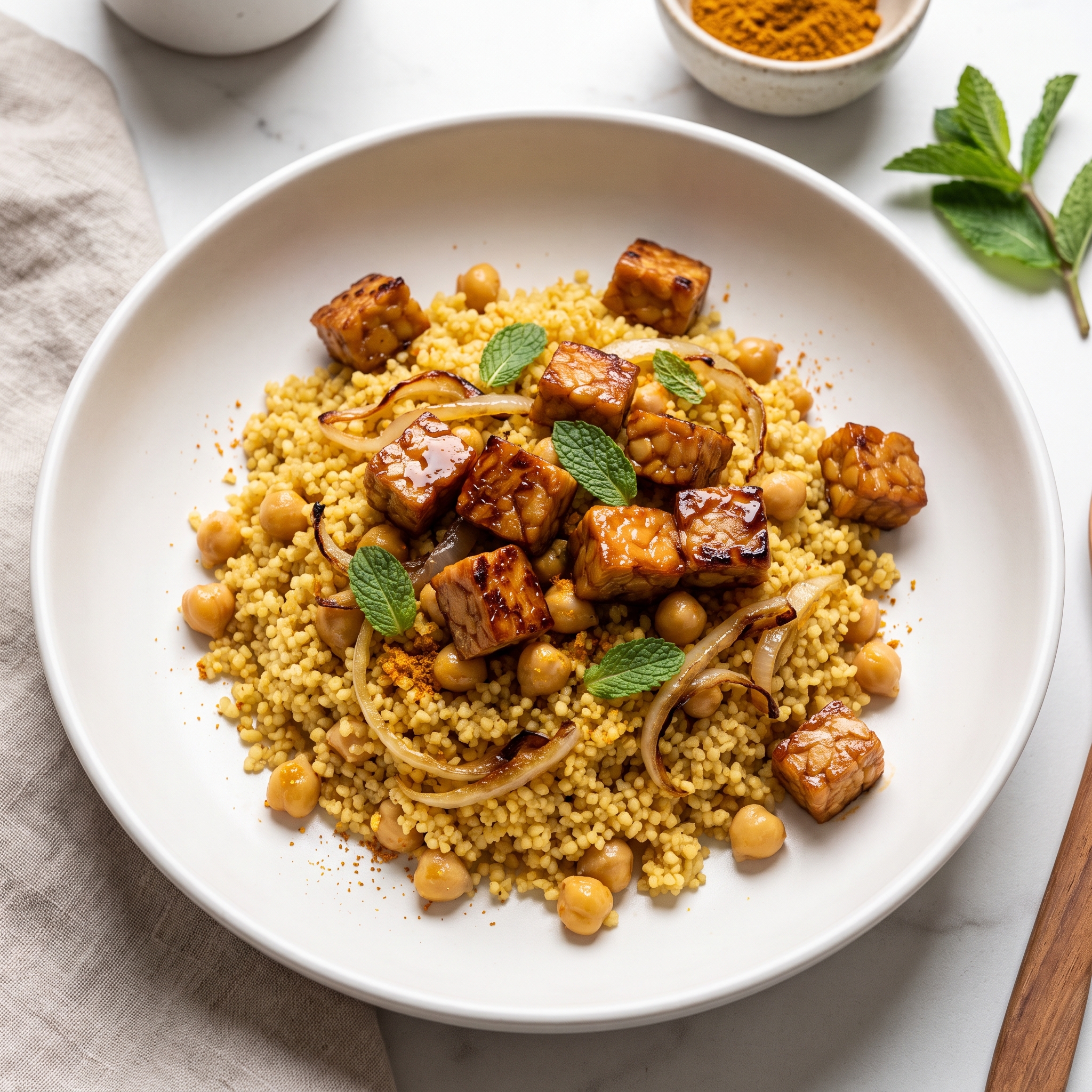 Maghrebi Couscous with Tempeh