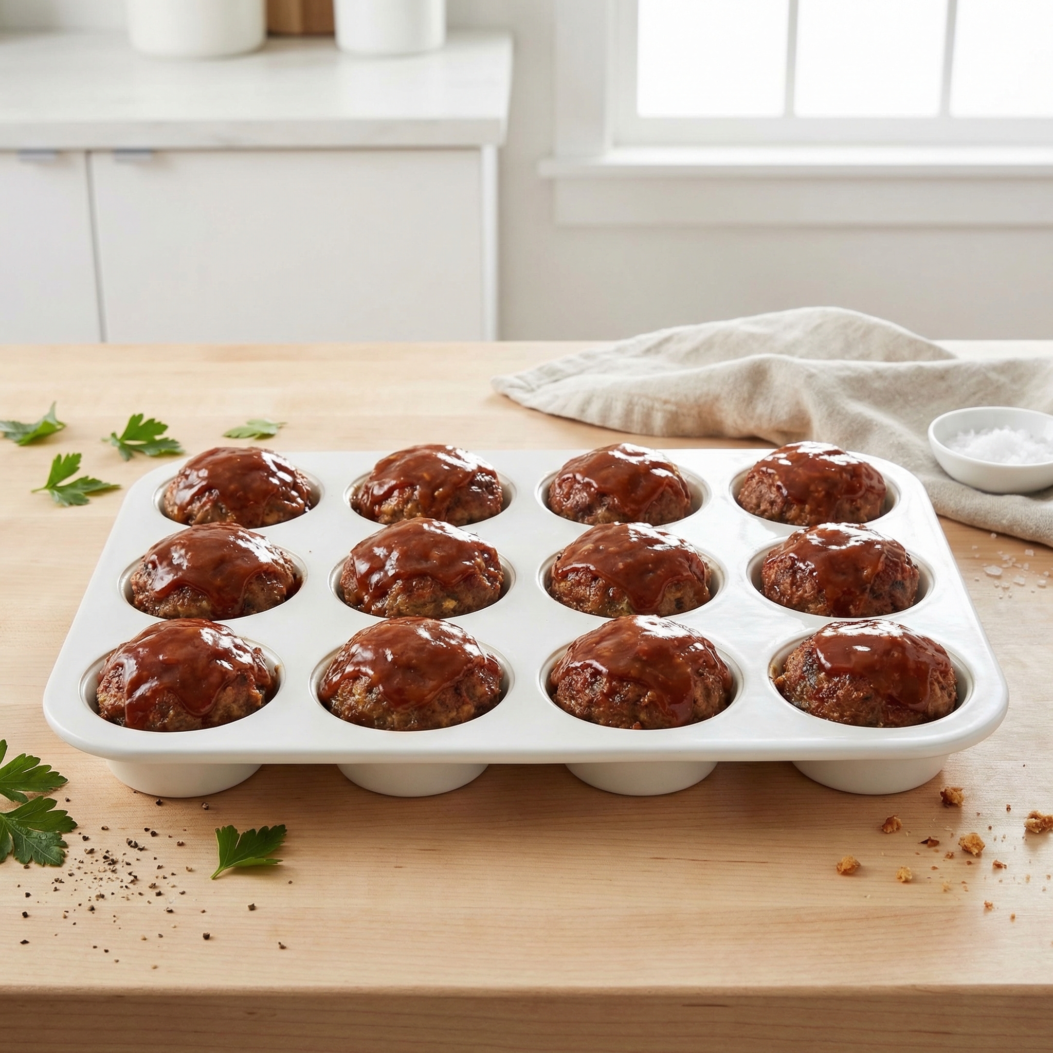 Prep-Ahead Mini Meatloaf Cups