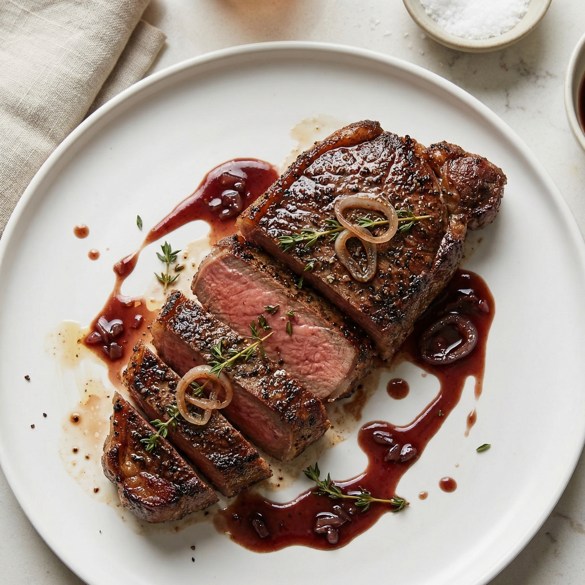 Manhattan Filet with Pan Sauce Bordelaise