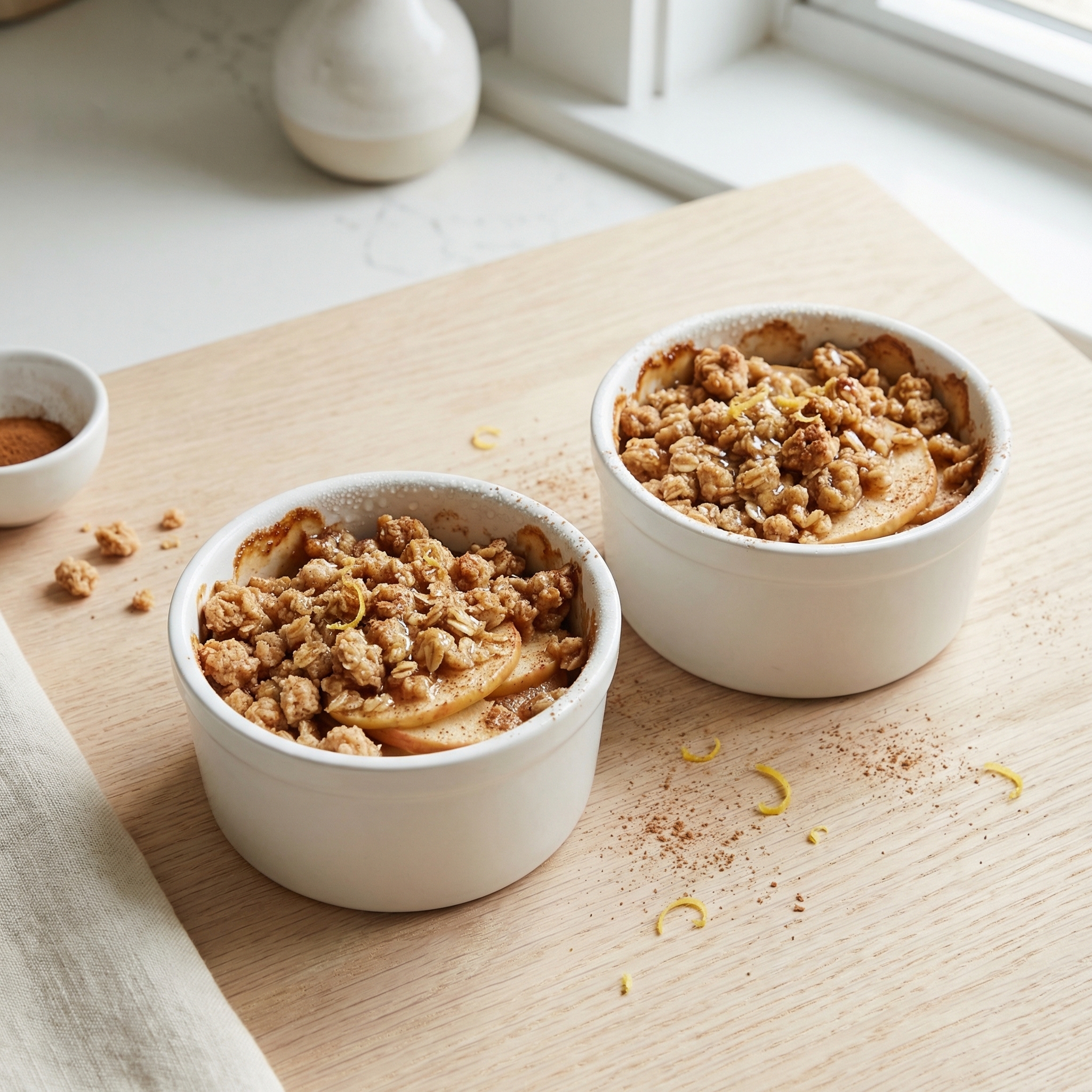 Lightened-Up Apple Crisp for Two