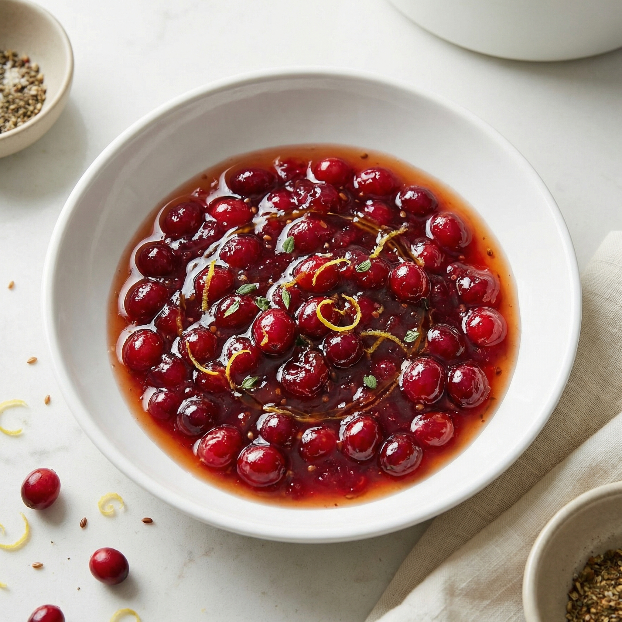 Maple Syrup Cranberry Sauce