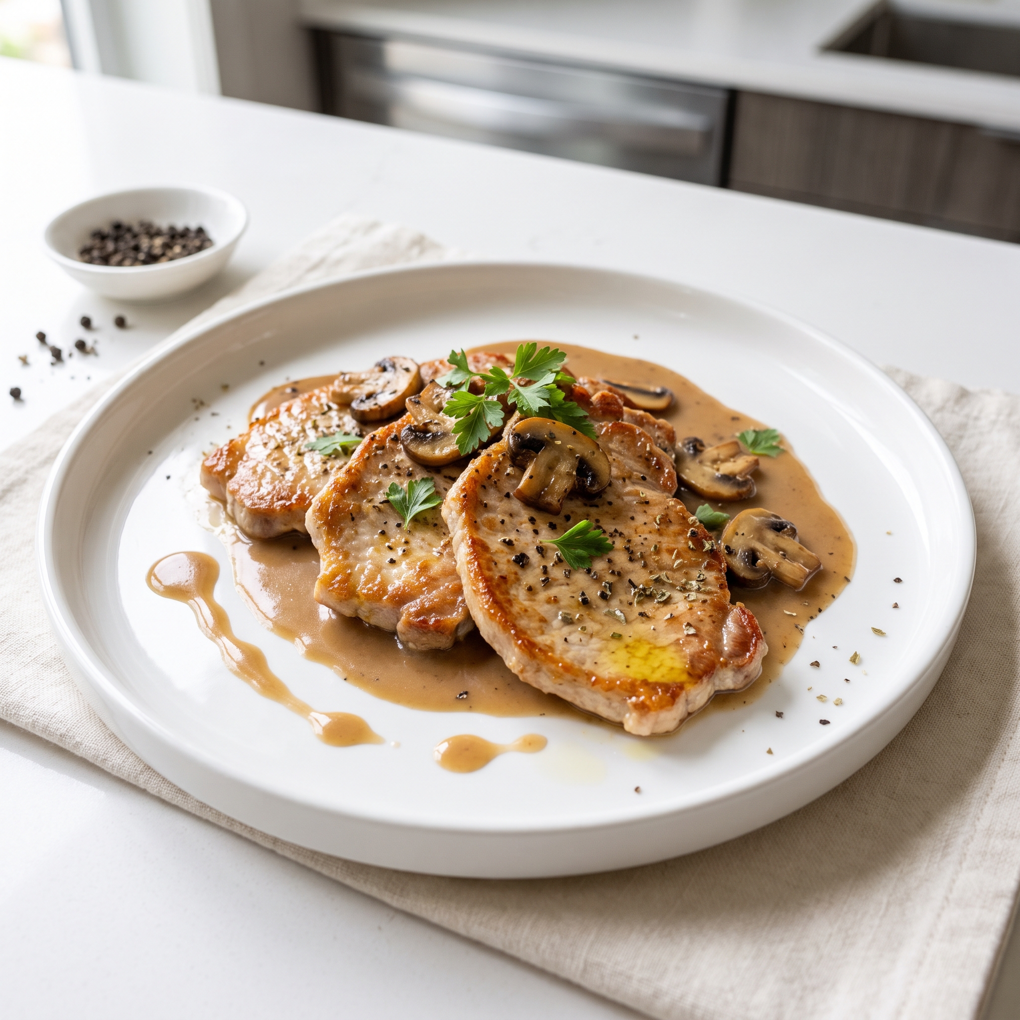 Marsala Pork Chops with Mushrooms