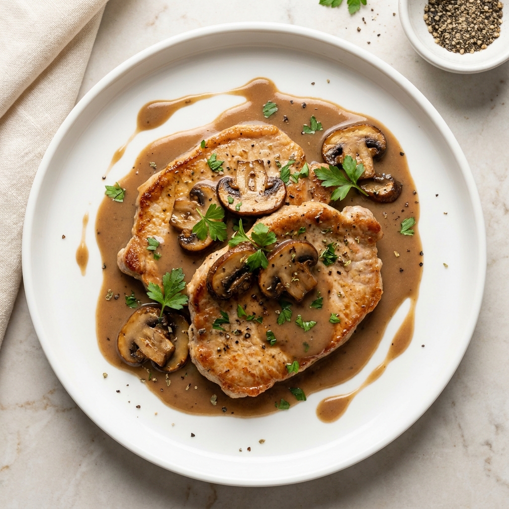 Marsala Pork Chops with Mushrooms
