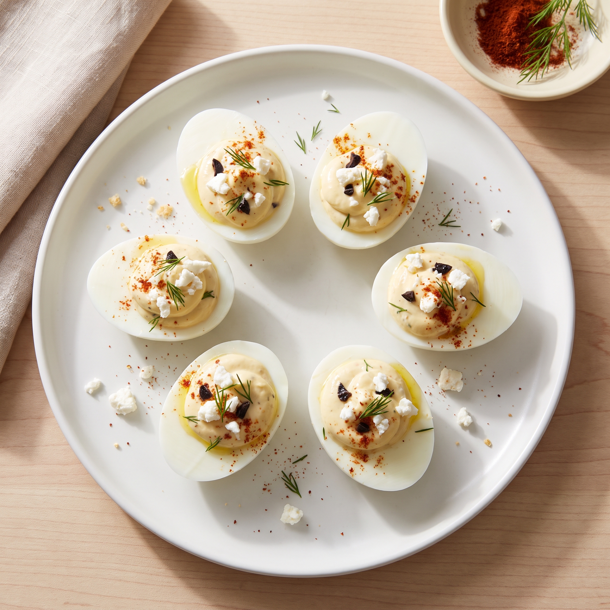 Mediterranean Deviled Eggs