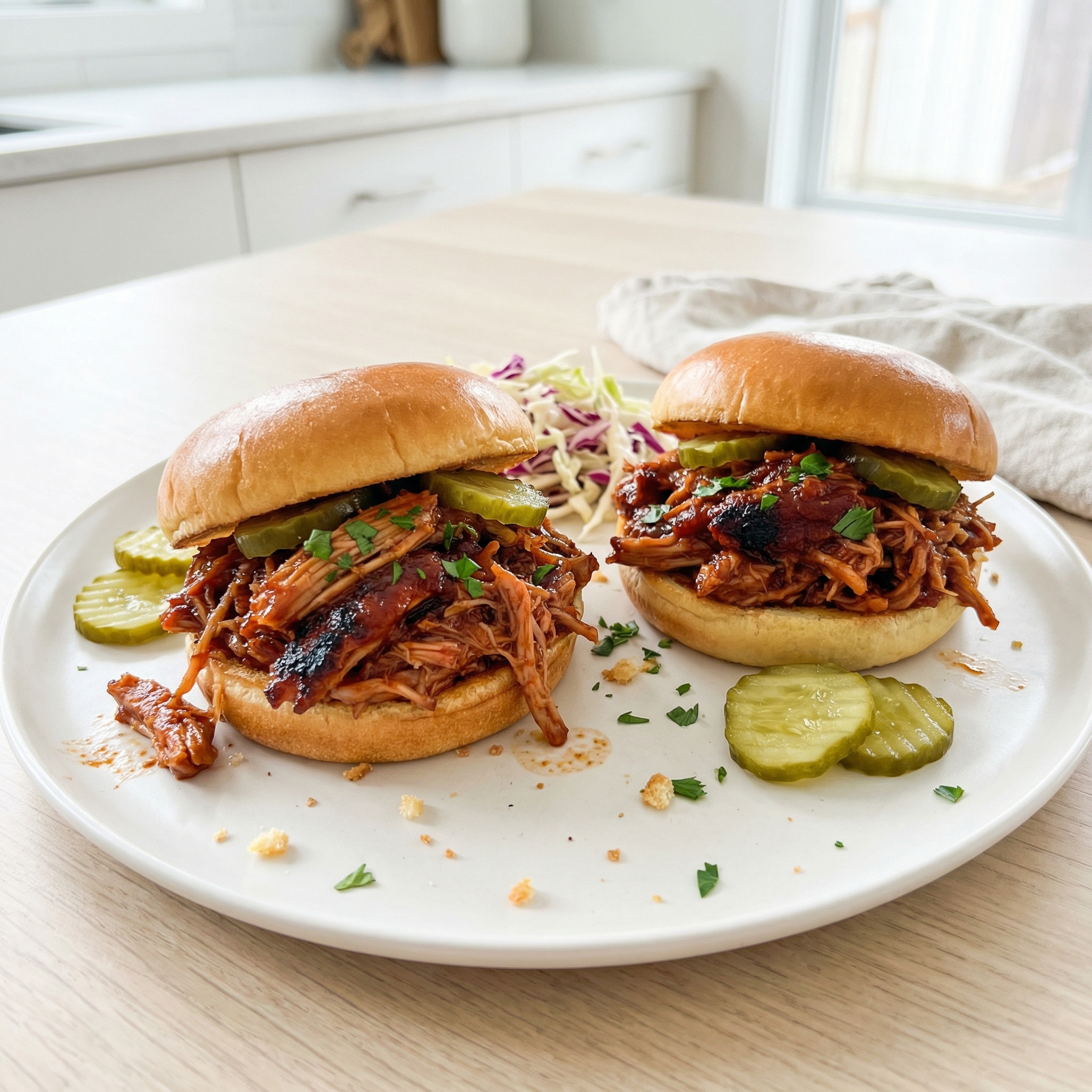 Healthier BBQ Pork for Sandwiches